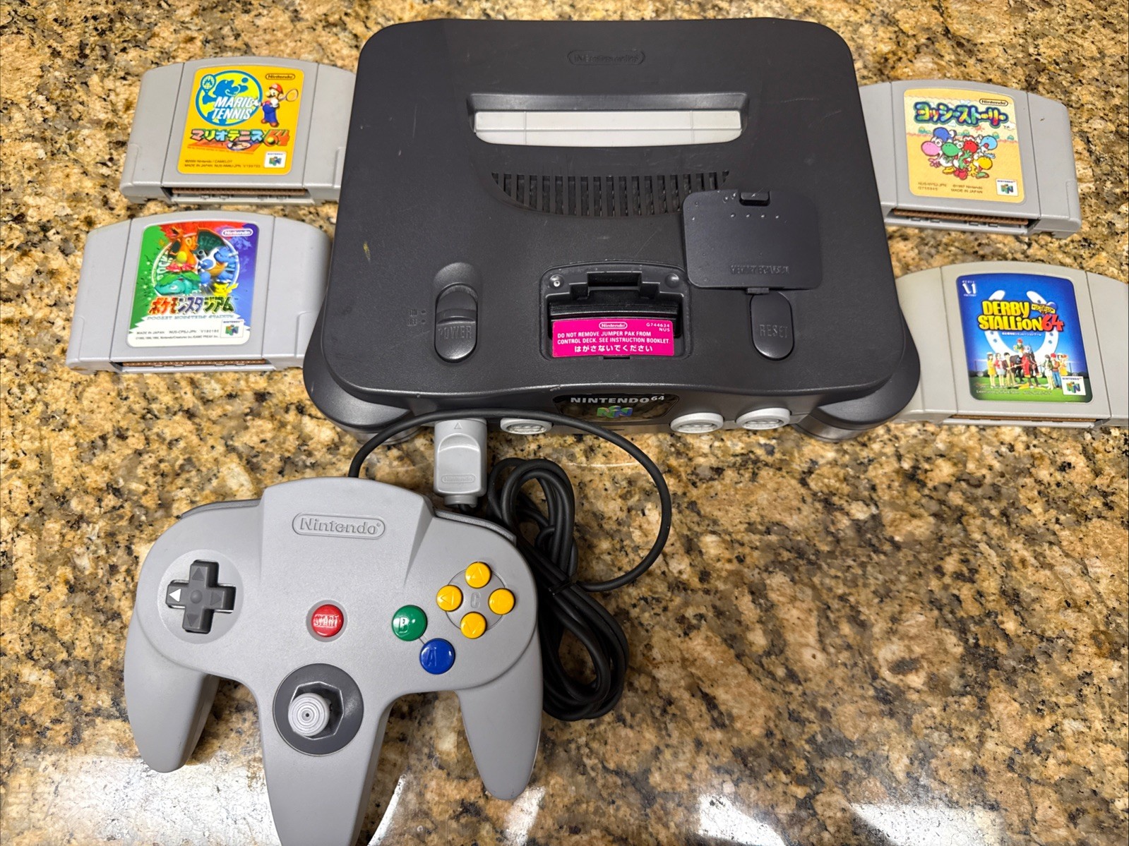 N64 Region Free Console Bundle Controller 4 Games Jumper Pack No Cords Tested
