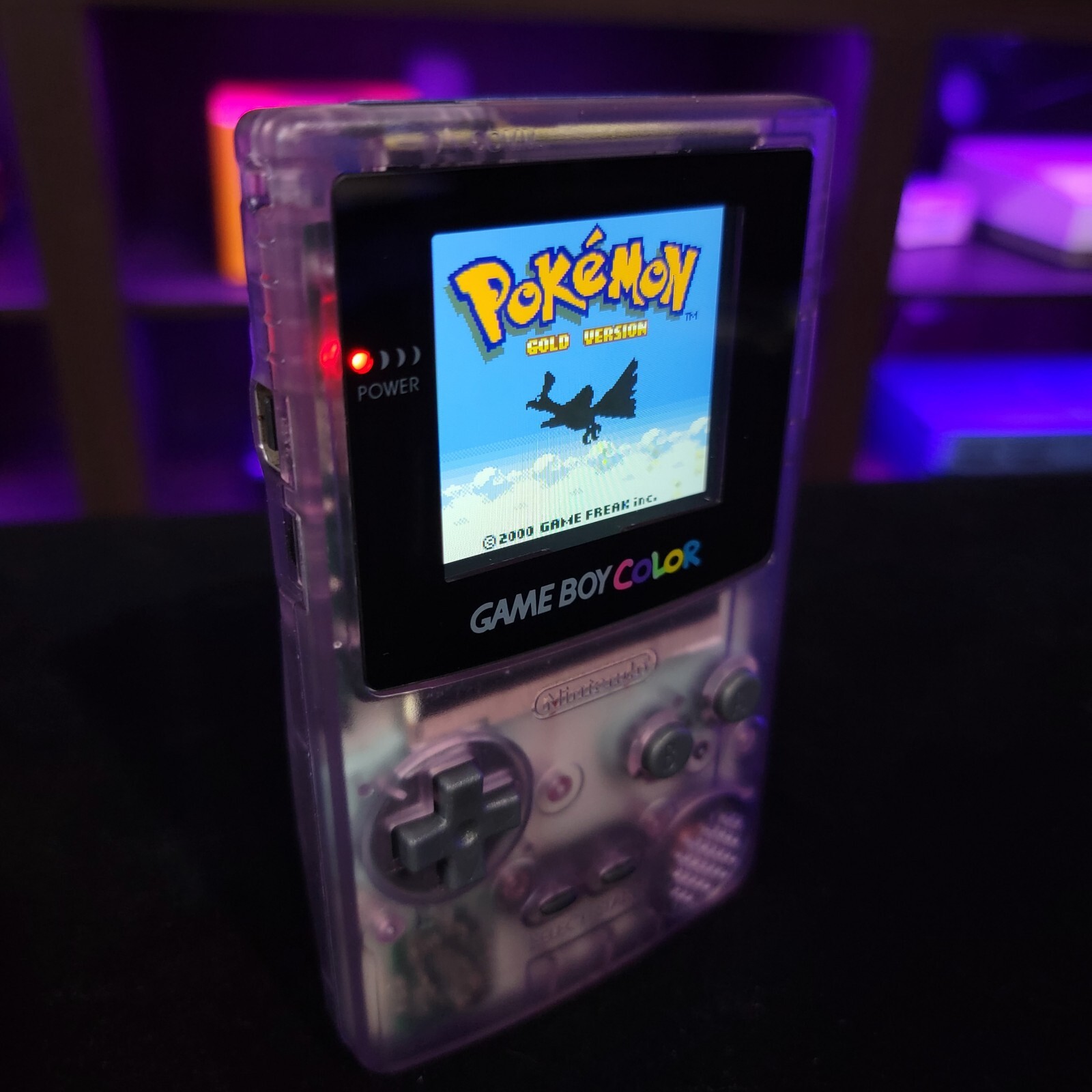 Atomic Purple Gameboy Color IPS Console Backlit LCD Screen GBC Game Boy