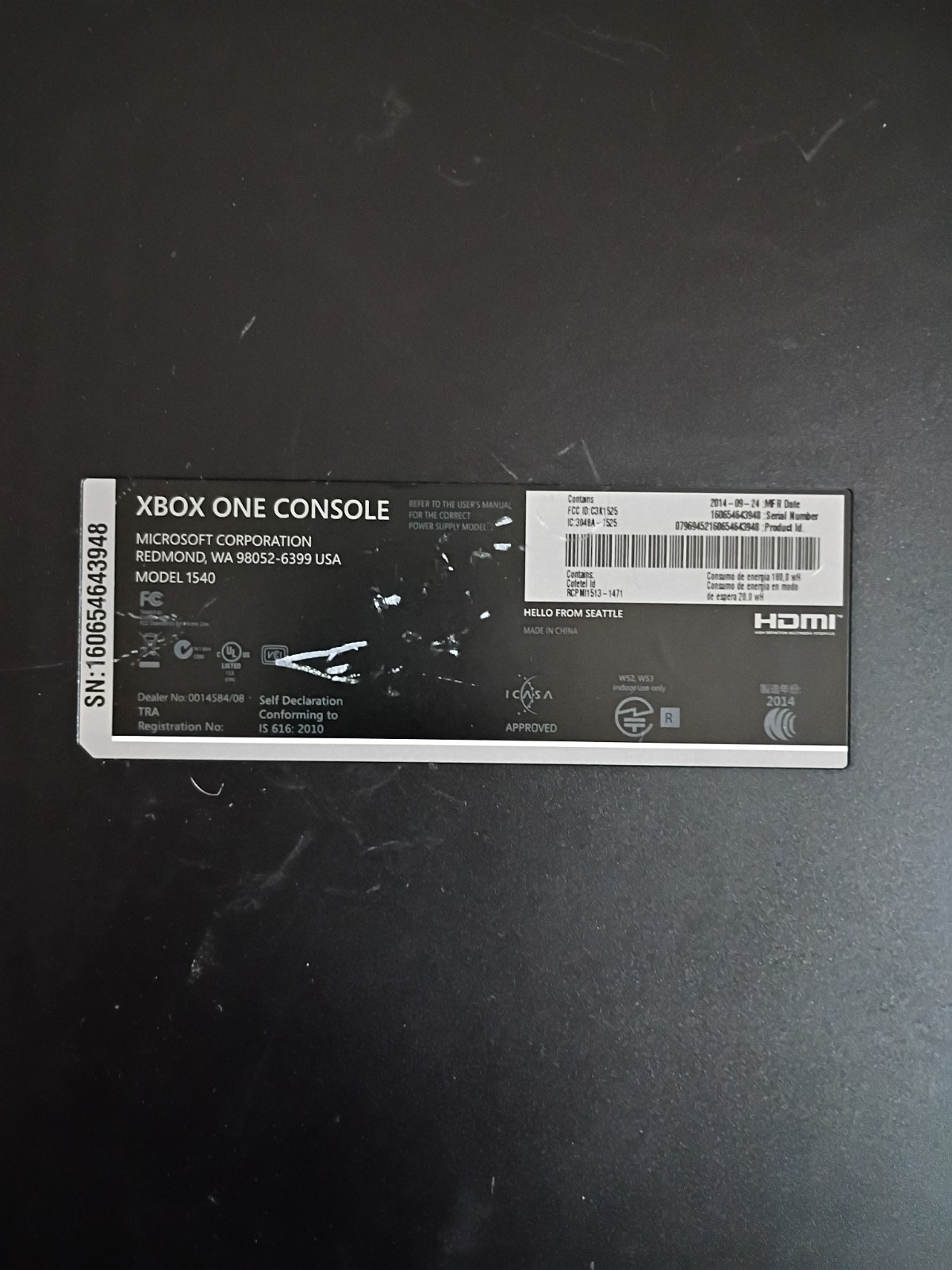 Microsoft Xbox One 500GB Home Console – Black (1540)