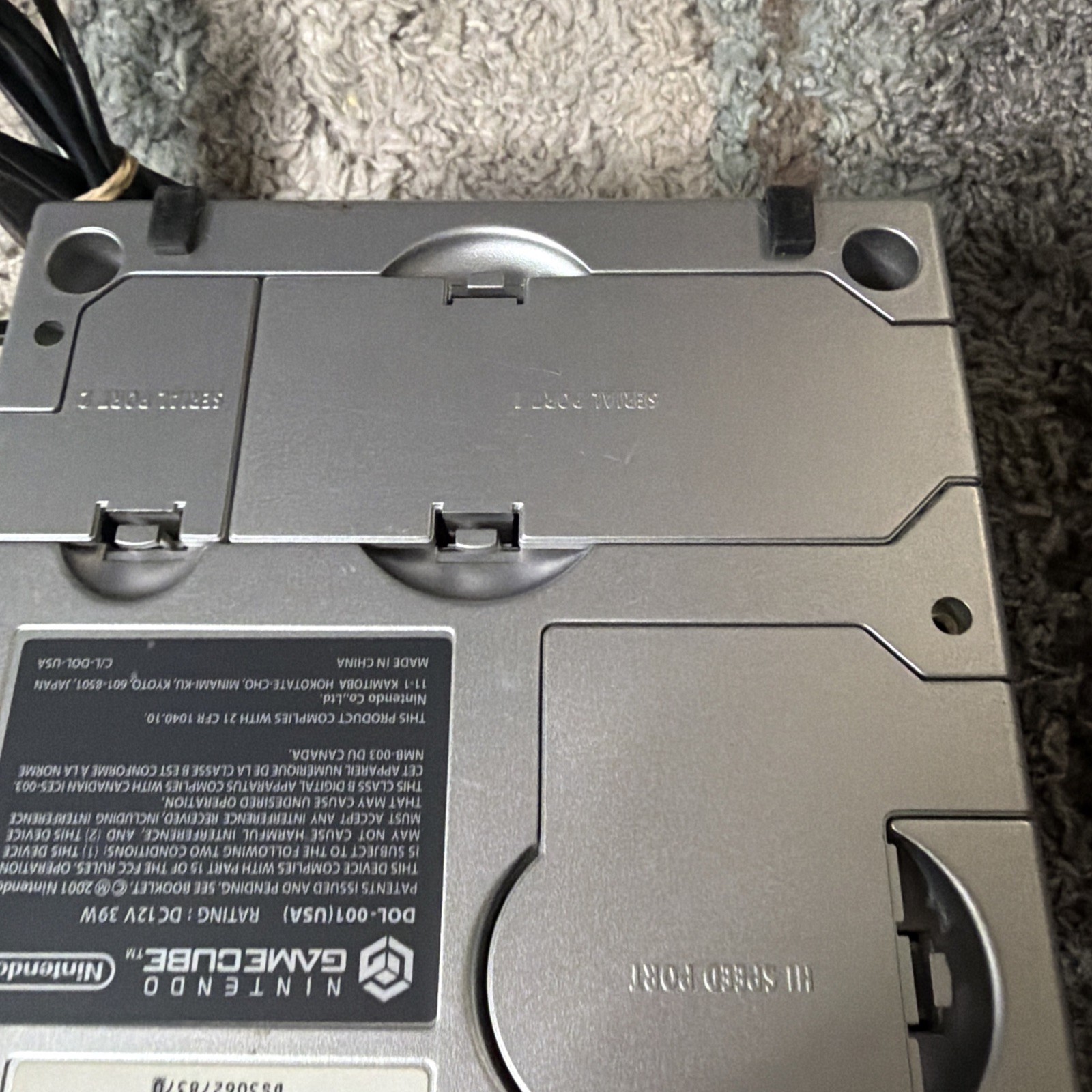 Nintendo Gamecube 1439 Console Silver HDMI Power Cord Tested Excellent