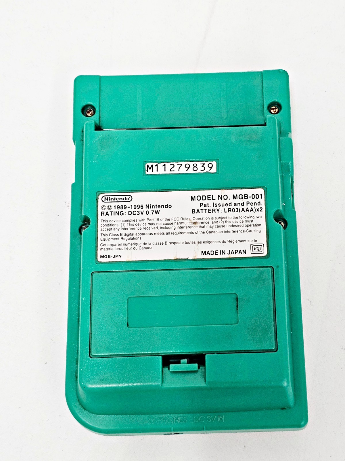 Nintendo Game Boy Pocket Green 839 Japan