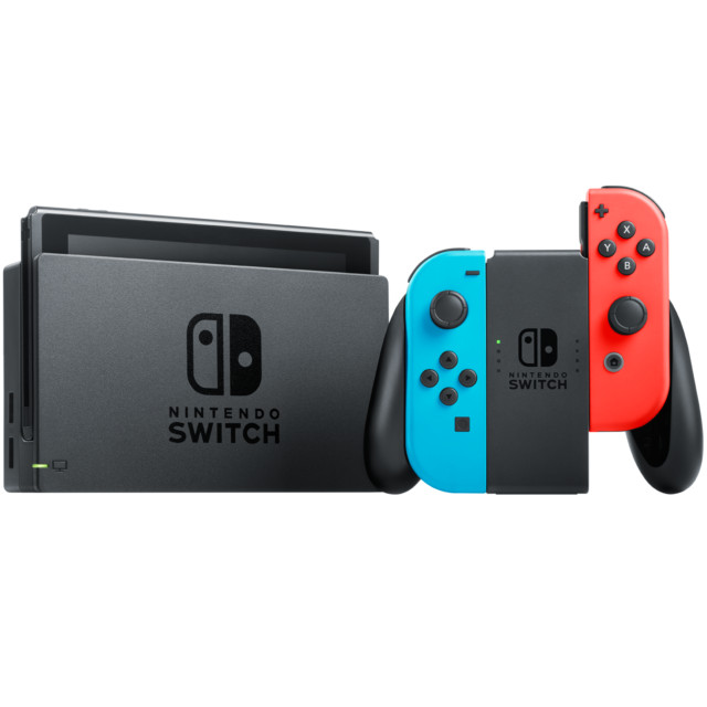 Nintendo Switch Neon Red and Neon Blue Joy-Con Console