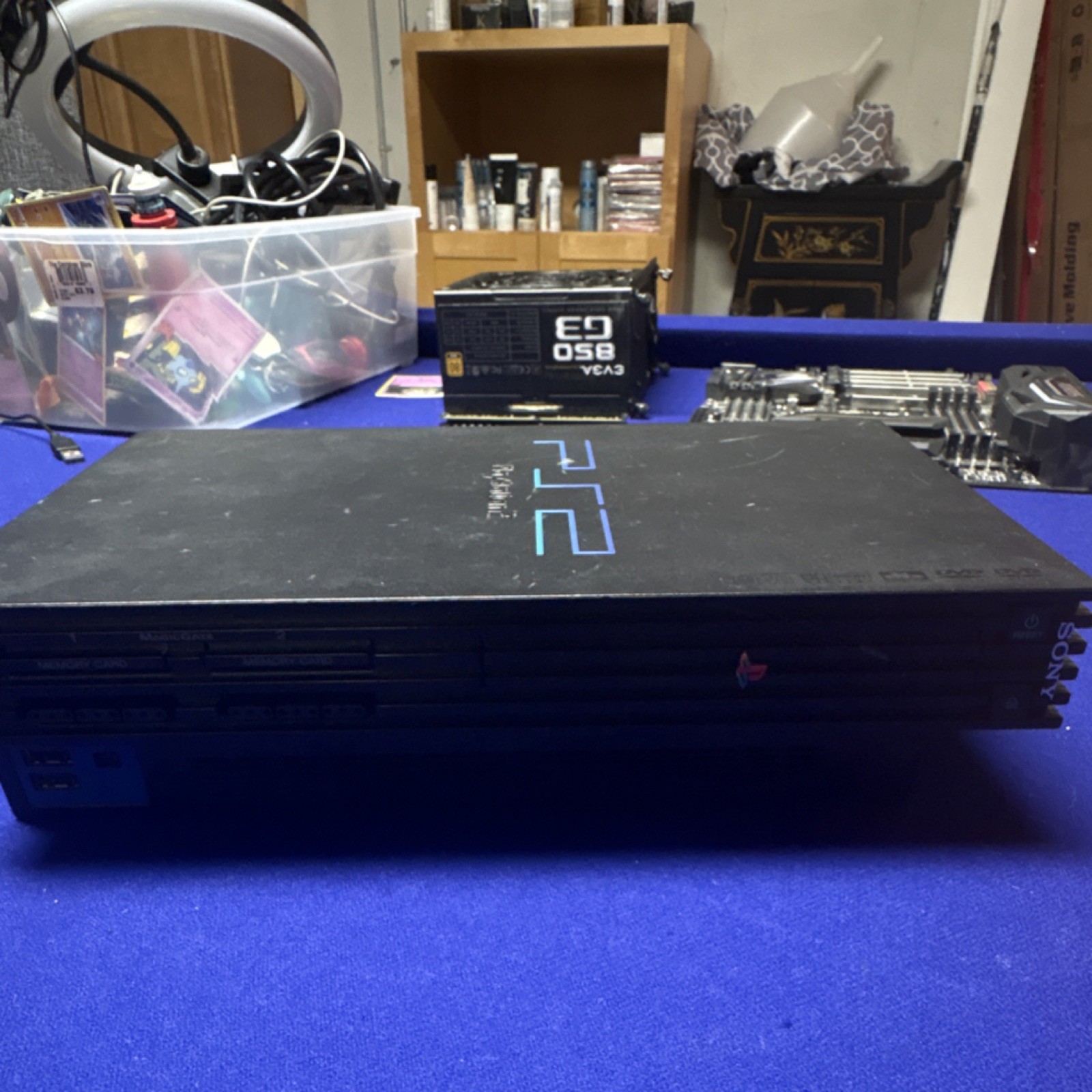 Sony PlayStation 2 Black Console Bundle, 2 Controllers, 3 Games, DVD Playback