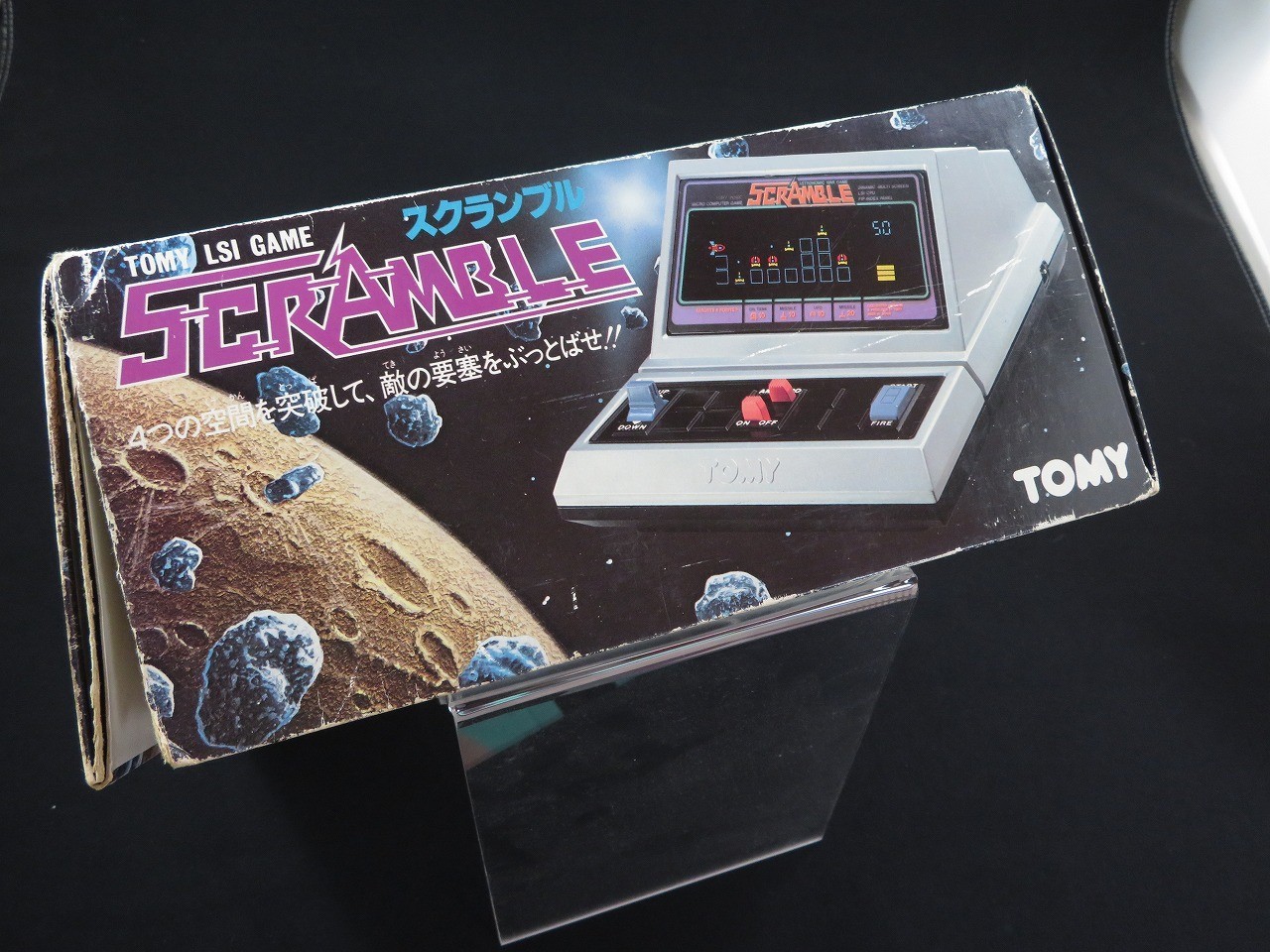 BOXED Tested SCRAMBLE TOMY LSI Electronic Game Shooter LCD 1982 made in Japan 4