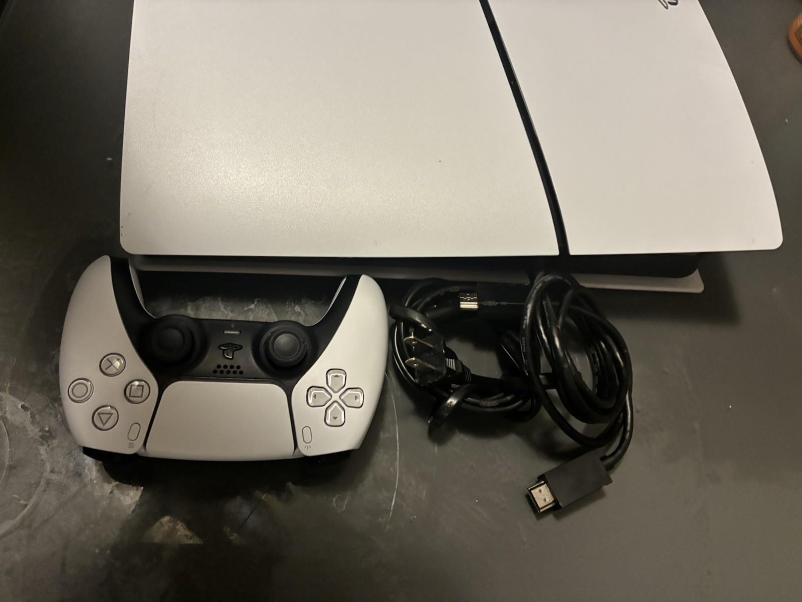 Sony PlayStation 5 Slim Console White, Controller, HDMI USB, Wi-Fi Capability