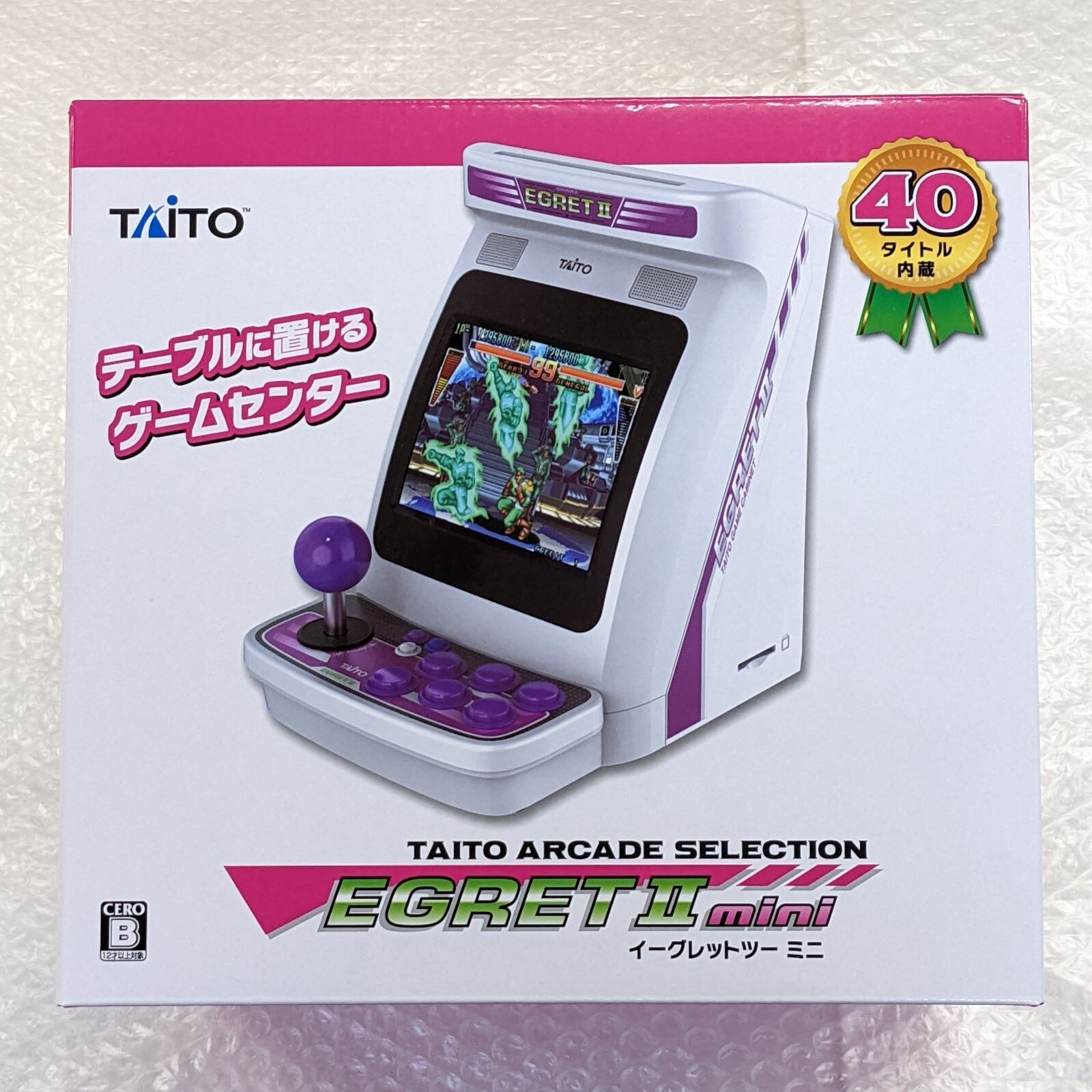 TAITO Egret II 2 Mini 40 Title Built-in Retro Game Arcade Cabinet Machine New