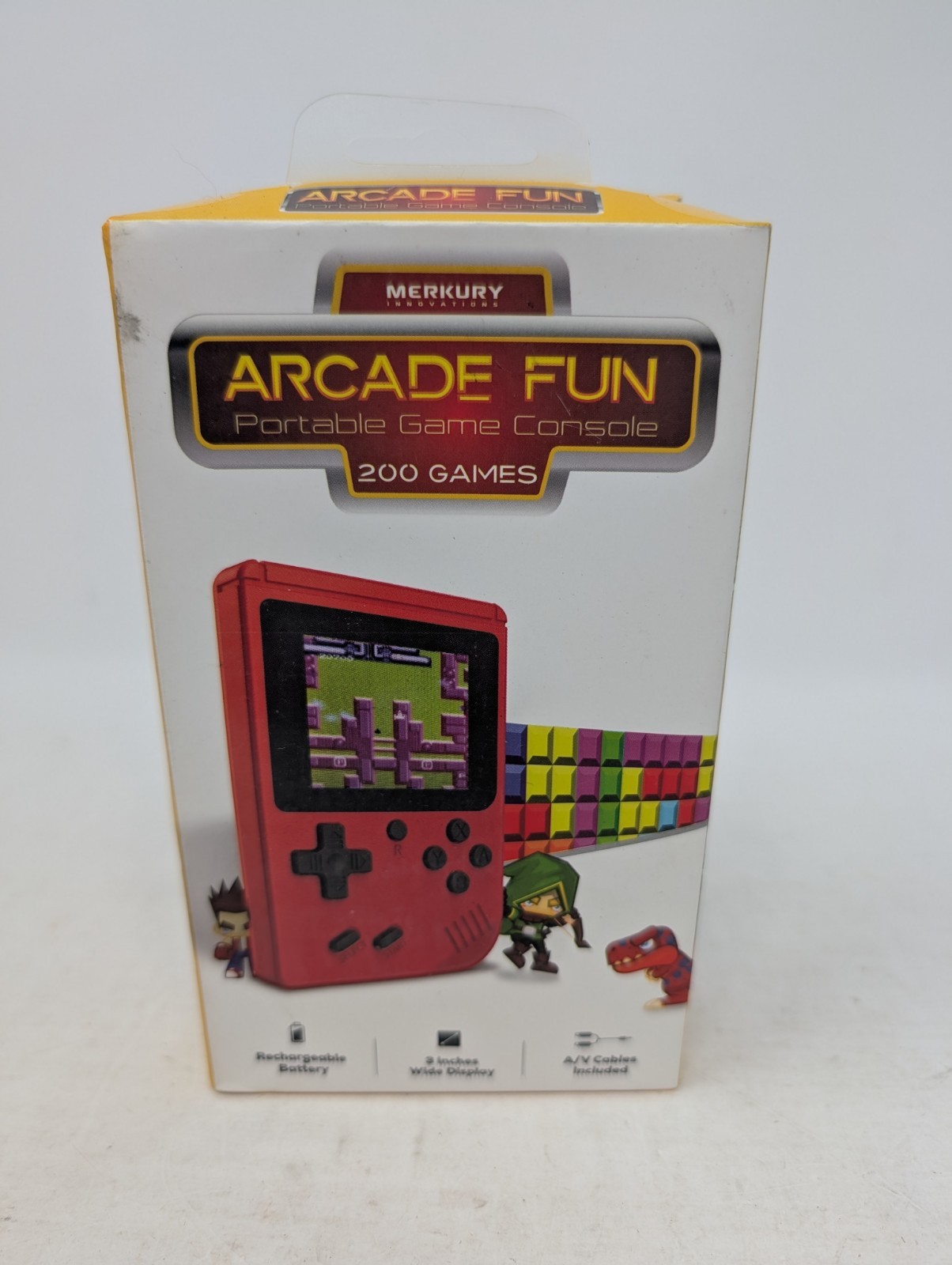 Merkury Innovations ARCADE FUN Portable Game Console – 200 Games Pre-loaded