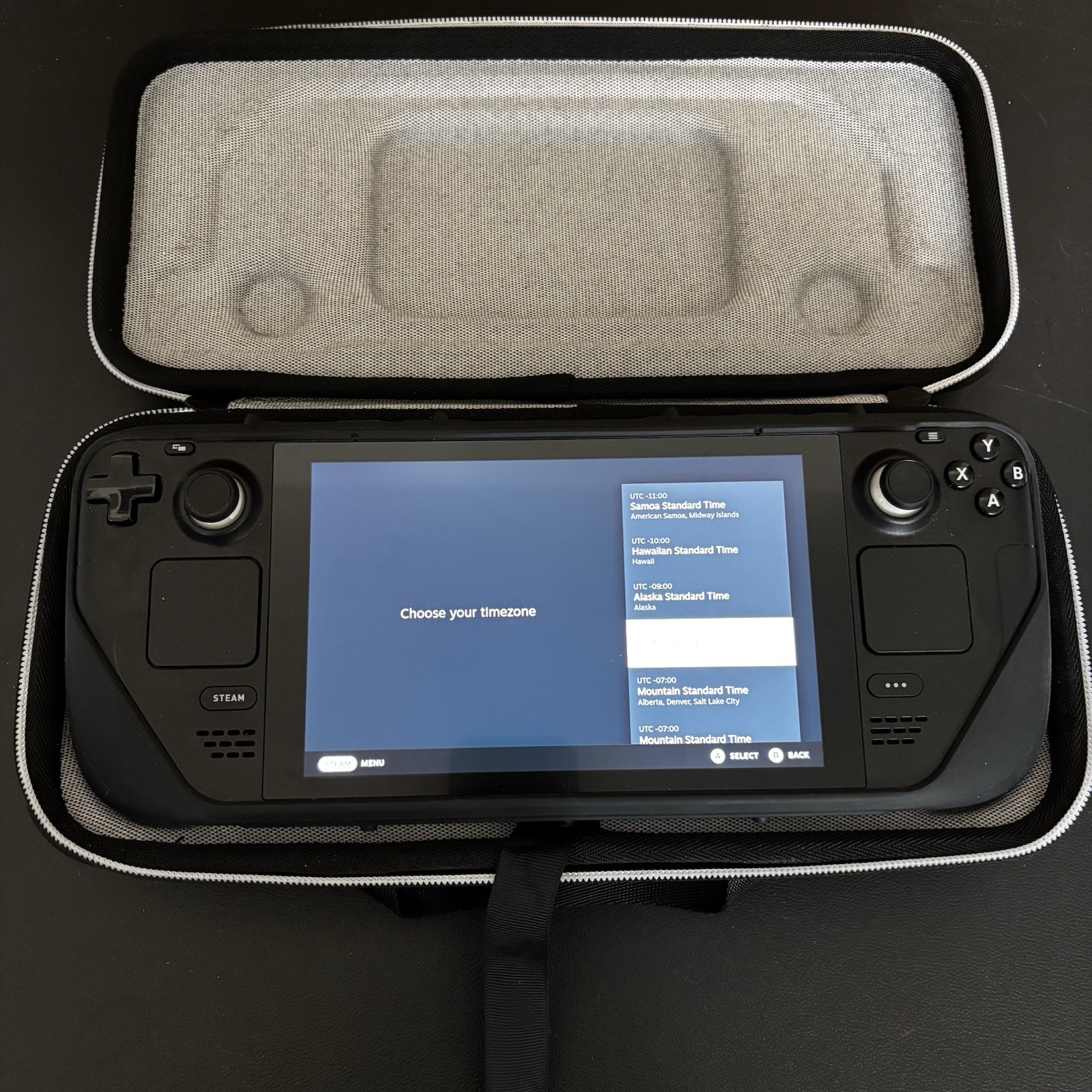 Valve Steam Deck Black 512GB LCD Handheld Gaming System with Case
