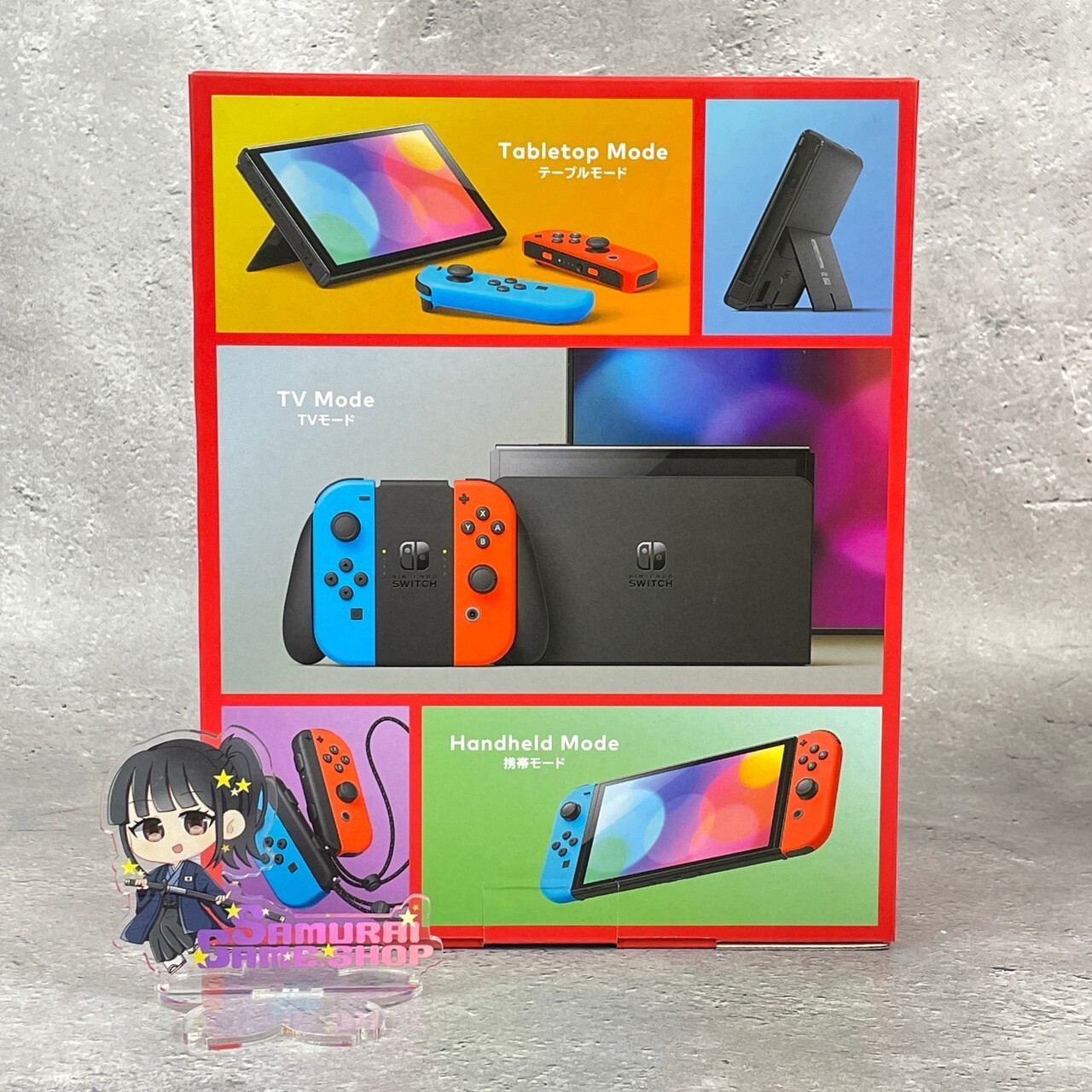 Nintendo Switch 64GB OLED Model White or Neon Red & Blue Edition Console set NEW