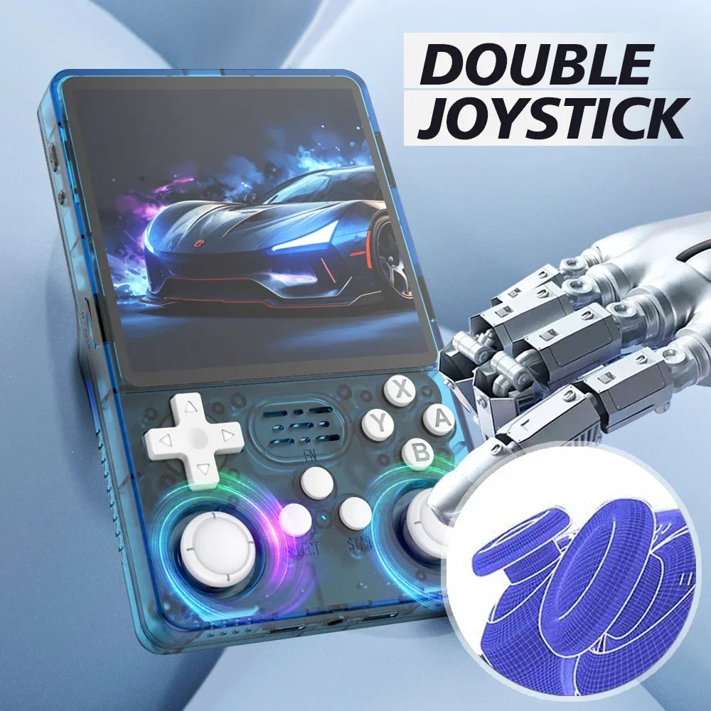 R36 plus Retro Handheld Game Console Linux 64-Bit System 4″ IPS Screen RK3326 Po