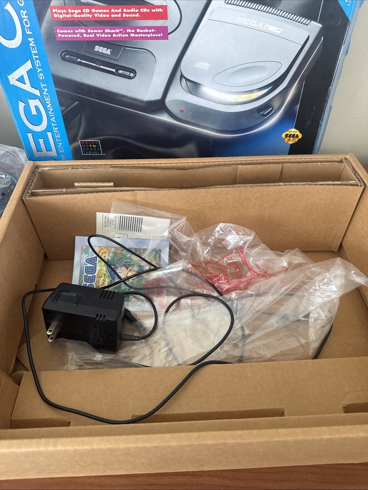 Sega CD Video Game System Console Complete – Excellent From Collector W/ Game