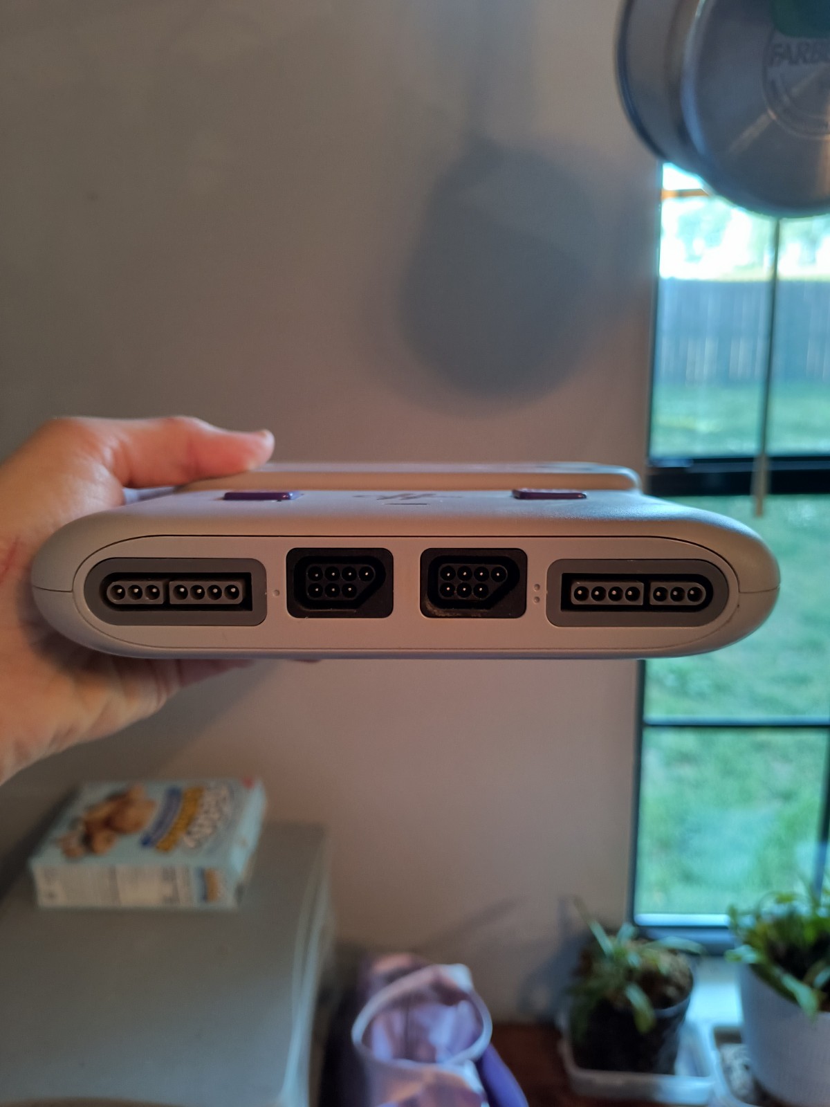 Old Skool Classiq NES SNES Gray Purple Home Console Composite RCA DC IN