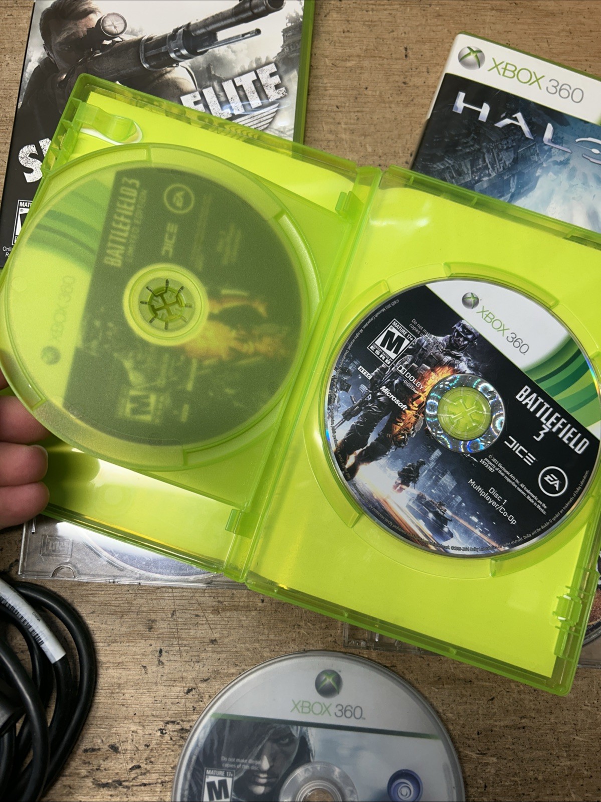 Tested Xbox 360s Model 1439 Console Bundle + Games + Sensor + Controller – READ