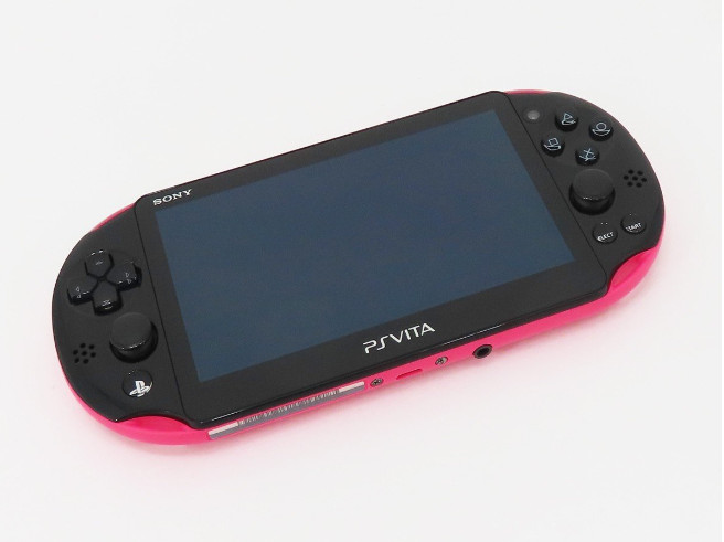 [NearMint]SONY PS Vita PCH-2000 Pink Black Region Free Wi-Fi From Japan