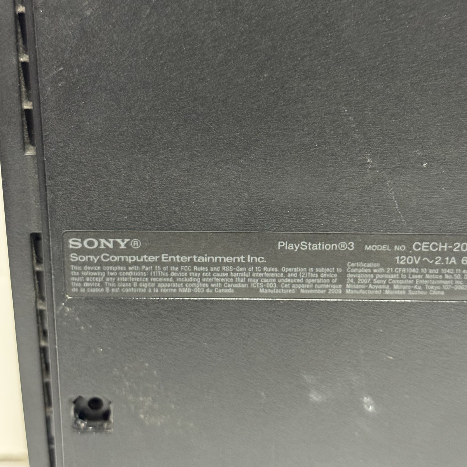 Sony PlayStation PS3 Slim CECH-2001B Console- Sold As Is – Untested