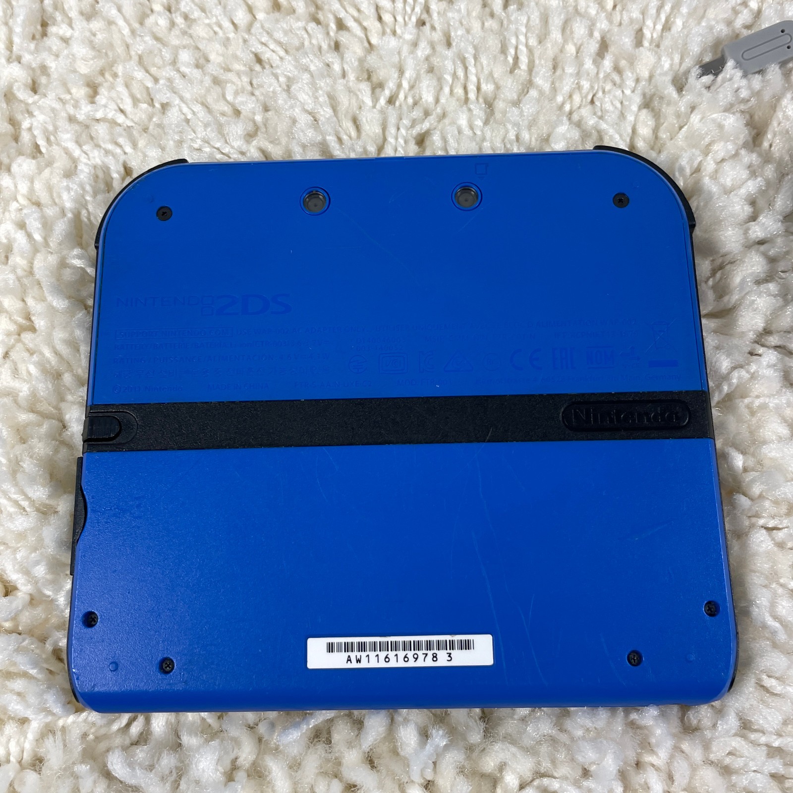 Nintendo 2DS Electric Blue Handheld Console System FTR-001 Tested
