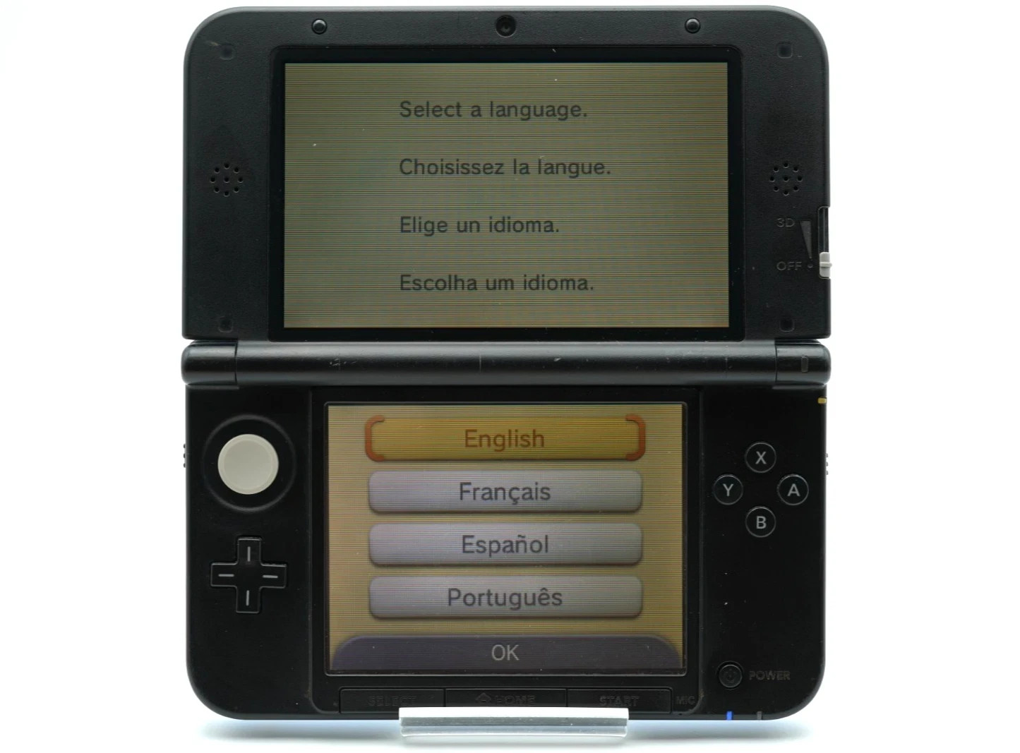 [ REGION FREE ] Nintendo 3DS XL LL Red Black Console [Rank B] English ok #001