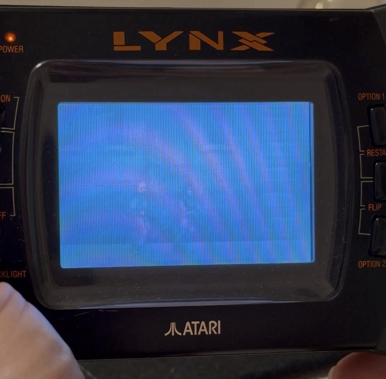 ATARI LYNX II HANDHELD GAME SYSTEM PAG-0401 BATMAN RETURNS STUN RUNNER DRACULA