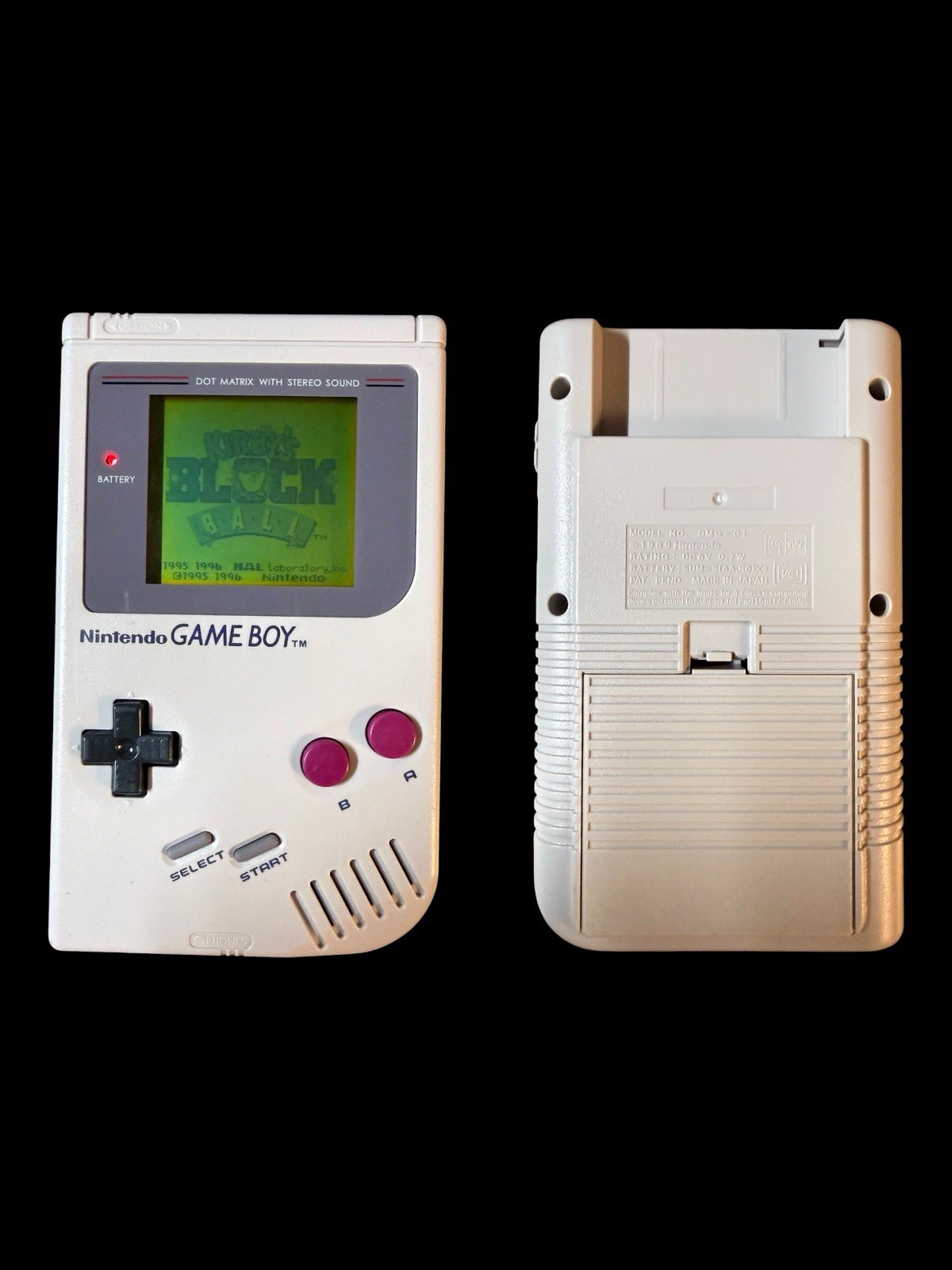 Game Boy DMG-01 Original Gray Shell & Screen Fully Tested Works Great