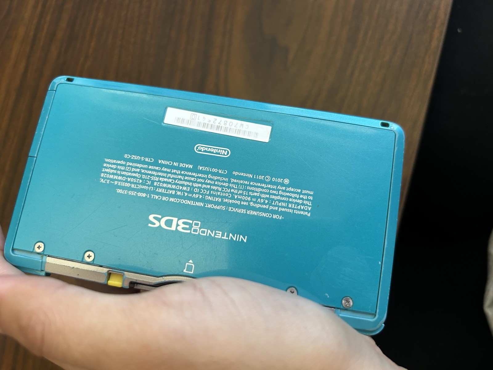 BAD CAMERA Nintendo 3DS Handheld System tested/working- teal blue (C)