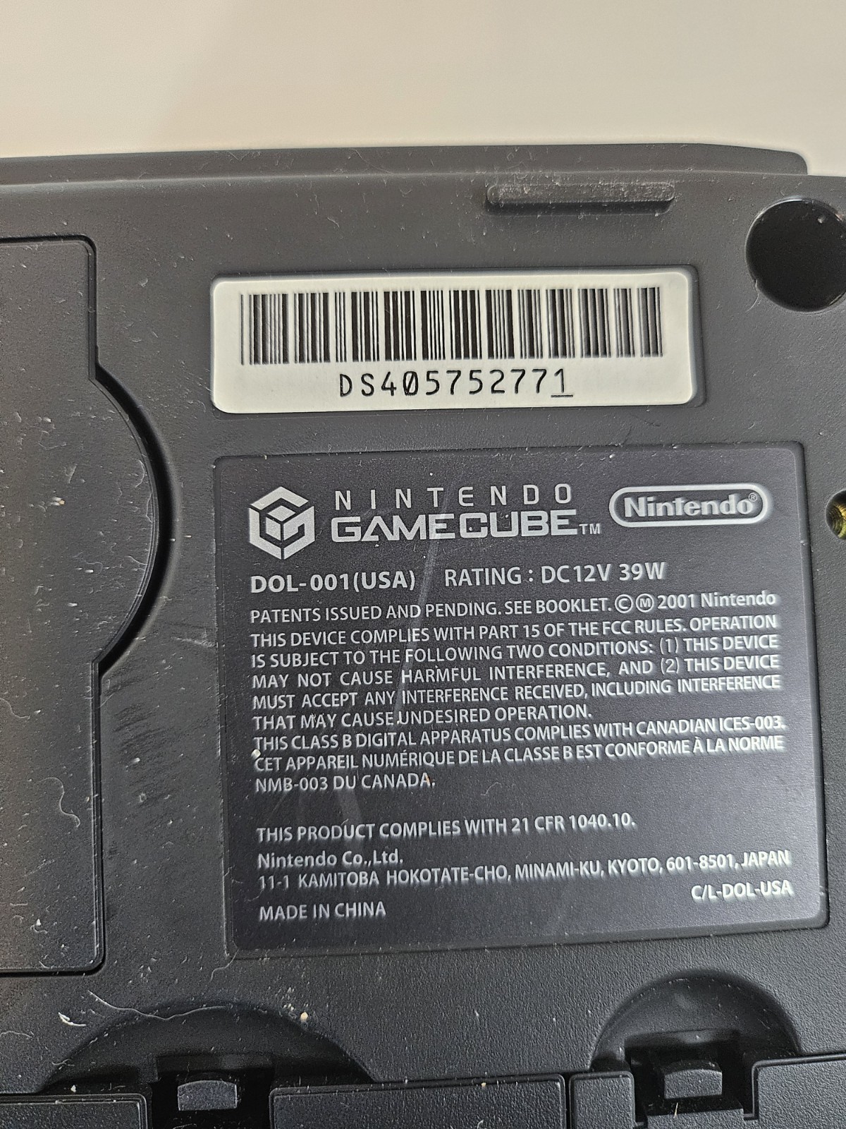 Nintendo Blk GameCube Video Game System DOL-001 w/ Orig Accessories 2 Controler
