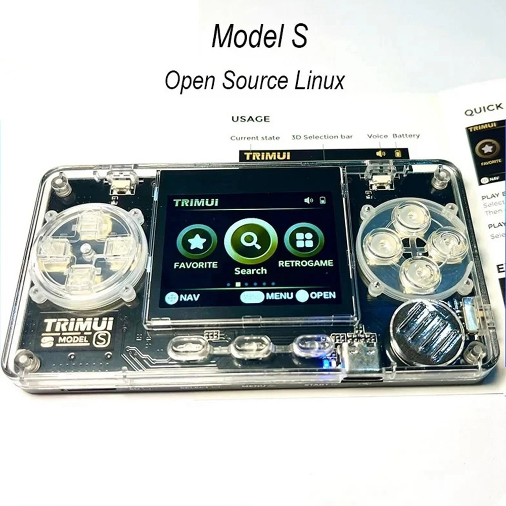 Model S Handheld Game Machine 2 Inch Ips Screen Extremely Compact7724