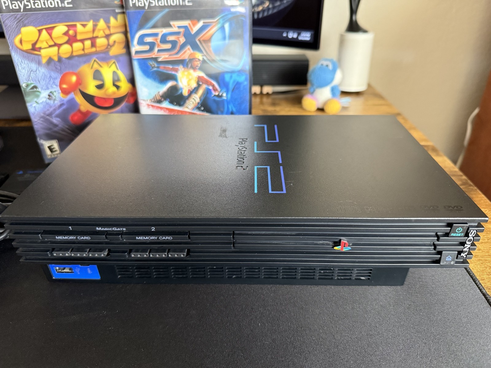Sony PS2 Console Bundle SCPH-30001 w/2Games, 1 Cntrlr, 8MB MC, Cables – Tested!