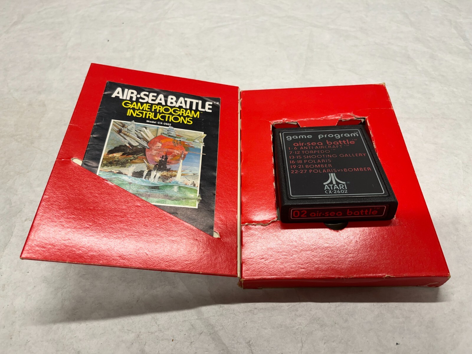 1977 ATARI Original Launch Gatefold Game Boxes Complete LOT 8 RARE *Unlaminated*