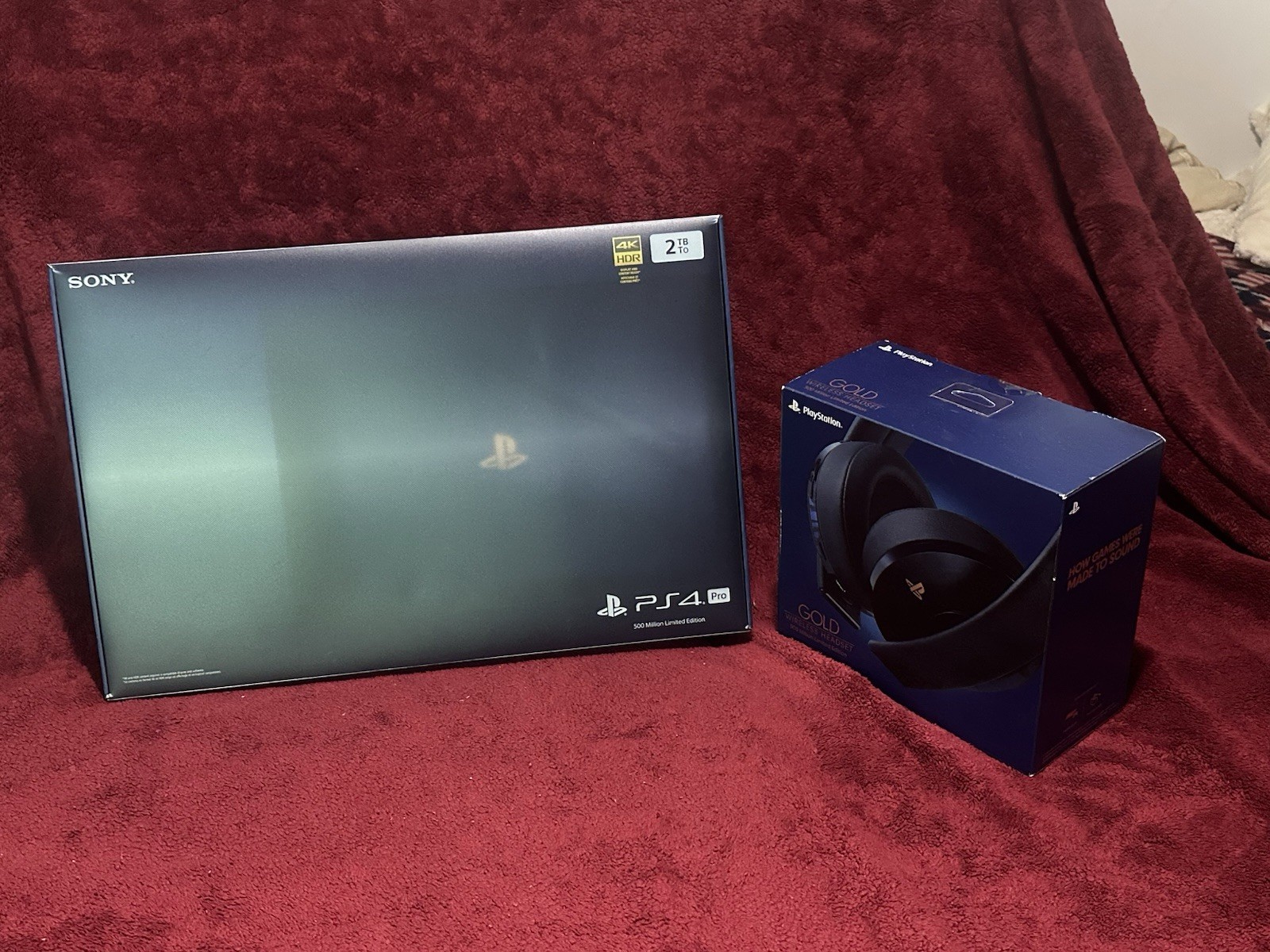500 Million Edition Sony PlayStation 4 Pro w/ Sealed Matching Headset