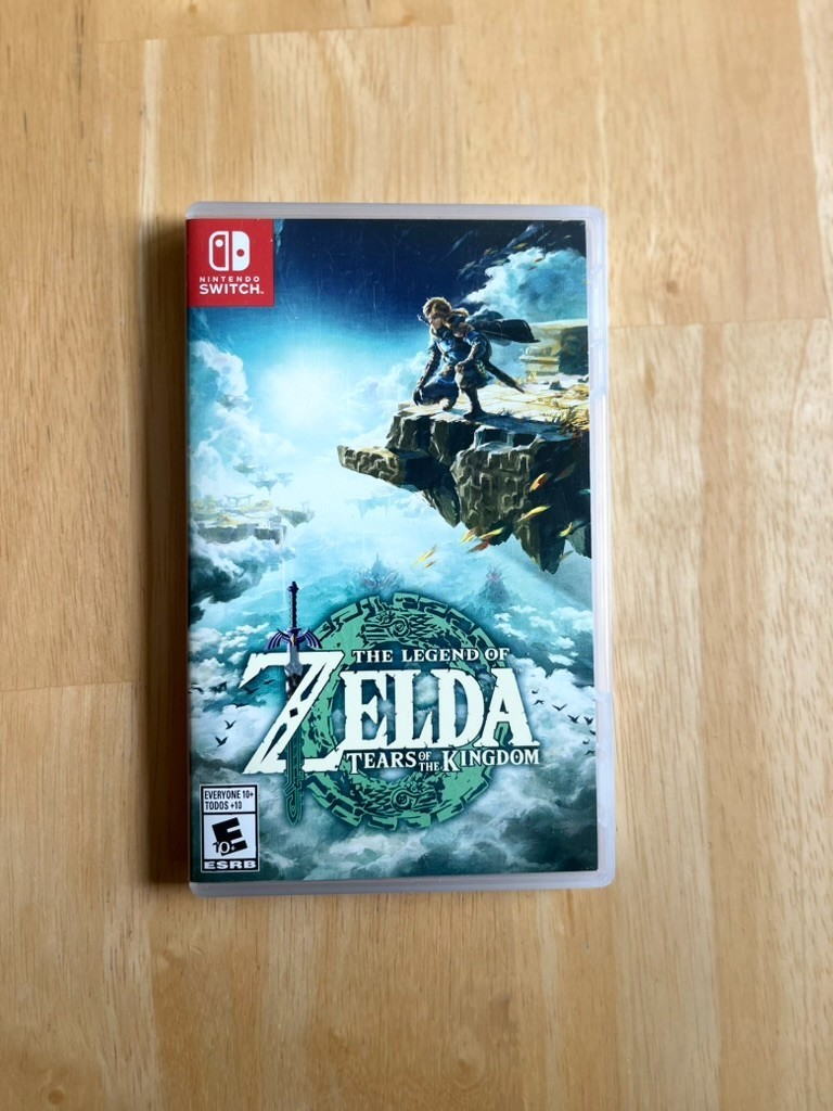 Nintendo Switch Console Bundle – Neon Red/Blue + White Joy‑Cons + Games + Case