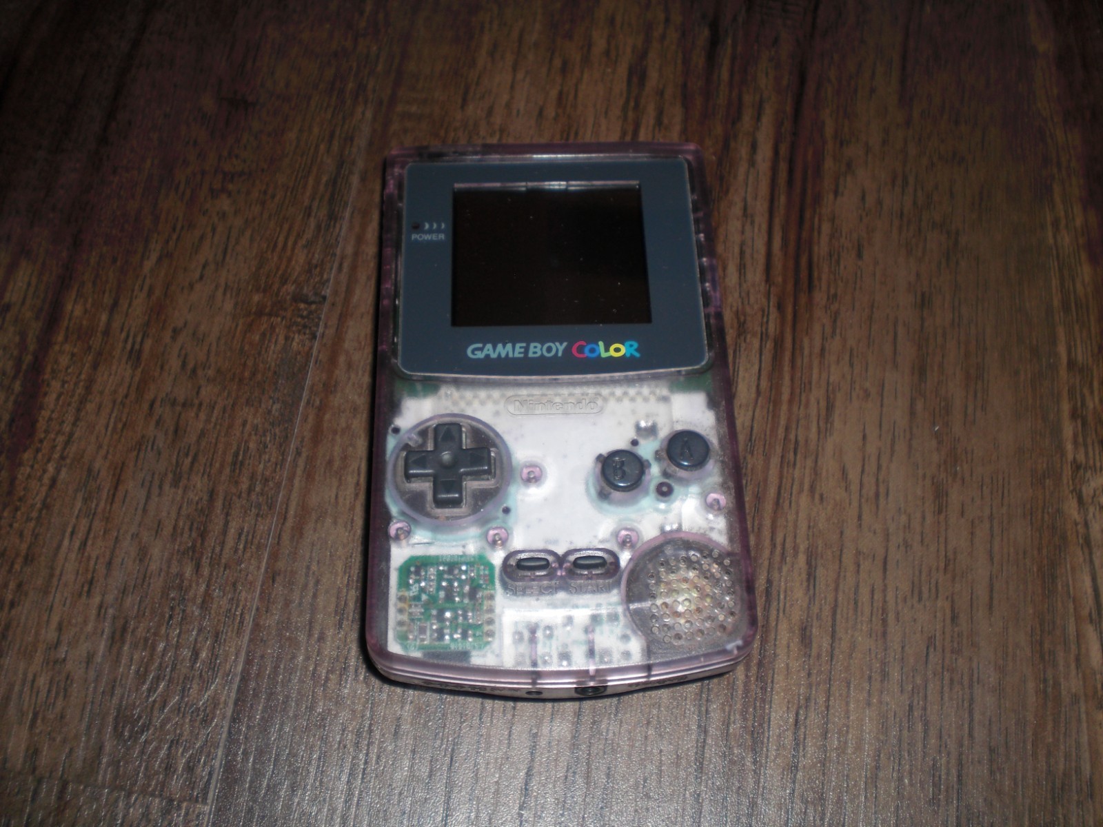 Nintendo Game Boy Color Clear Glacier Purple Handheld Console System CGB-001 OEM