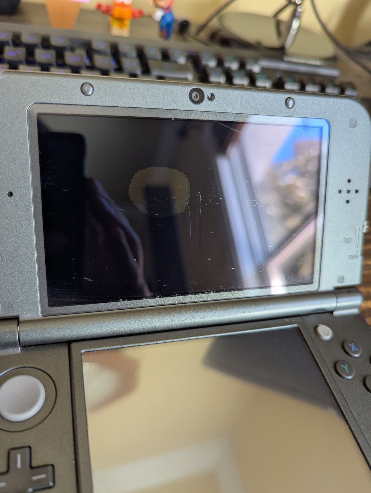 Nintendo New 3DS XL Black Console Dead Pixel Spot