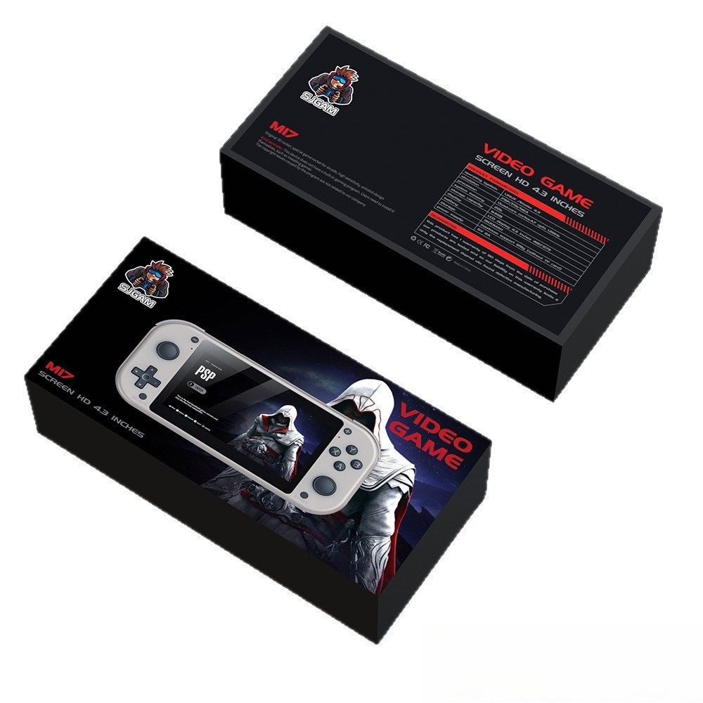 M17 game console horizontal version 4.3-inch screen 128GB with 30000 games