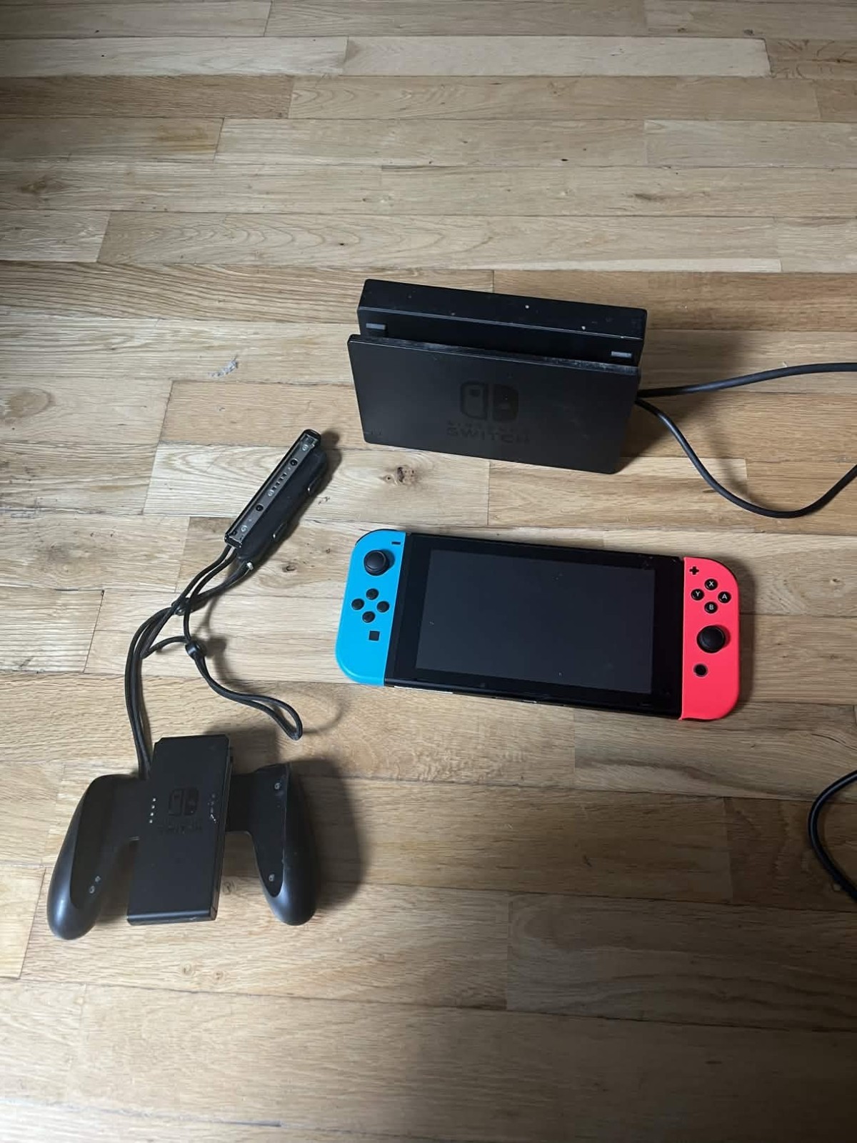 Nintendo Switch 32GB Gray Console with Neon Red and Neon Blue Joy-Con