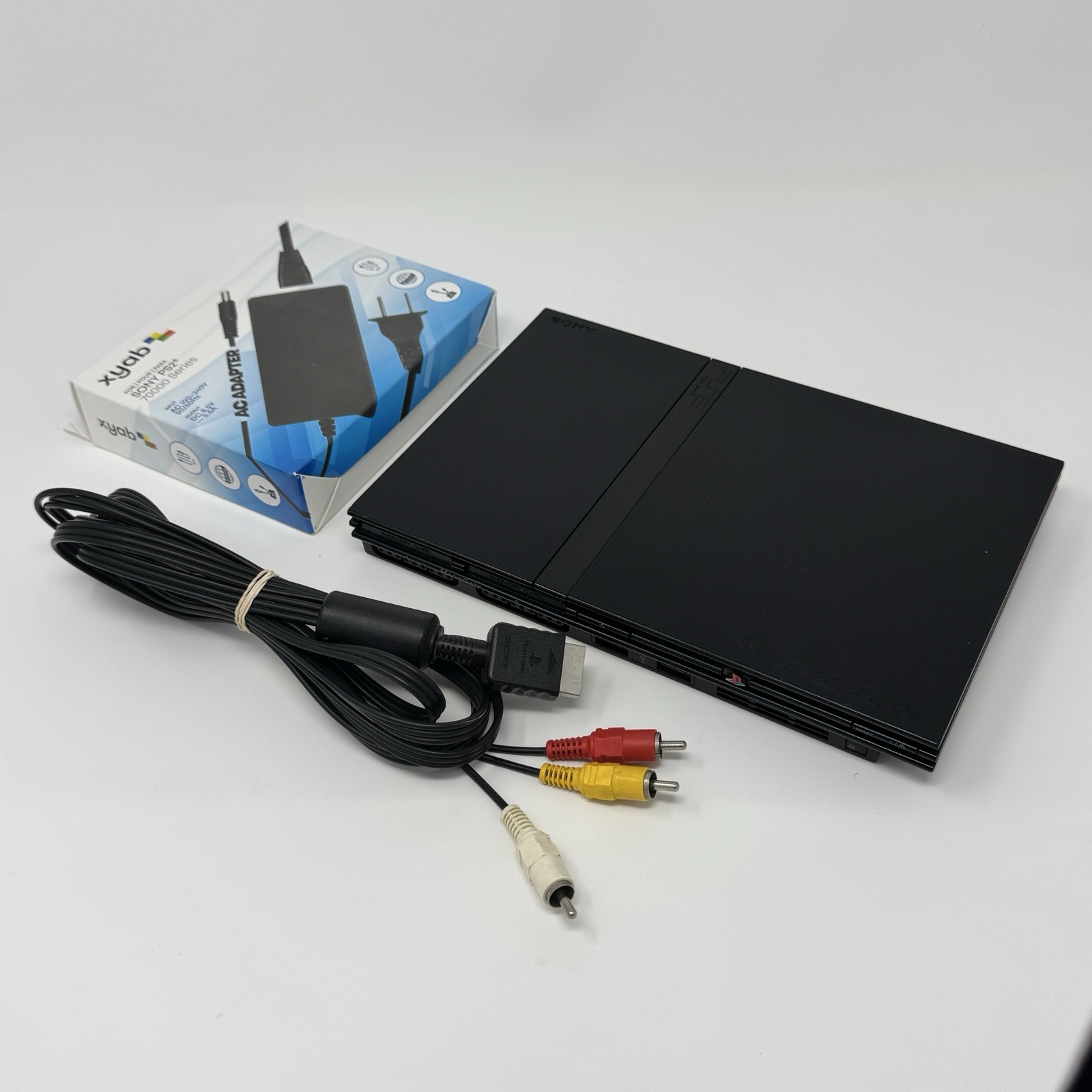 Sony PlayStation 2 PS2 Slim Console – Tested & Working New XYAB AC Power Supply