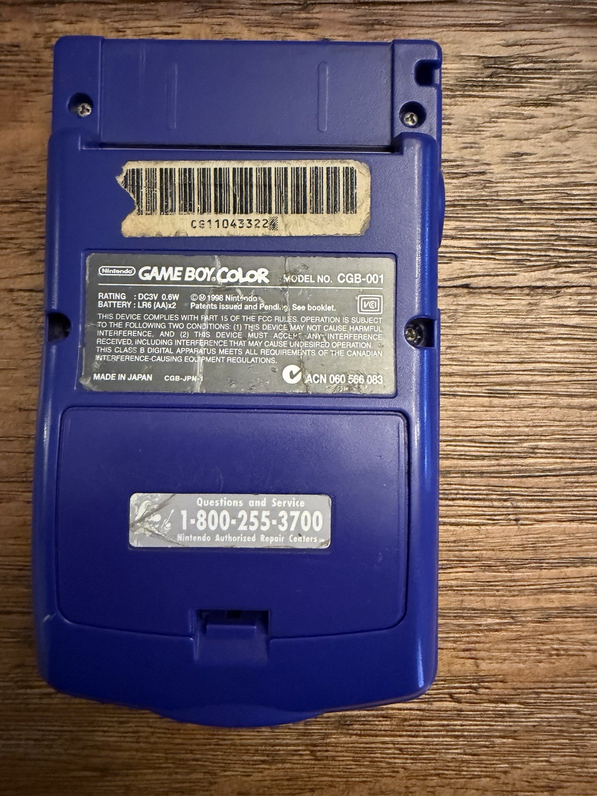Nintendo Game Boy Color CGB-001 Grape Purple Console Bundle w/ 3 Games – TESTED