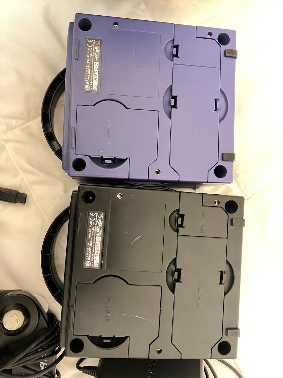 Nintendo GameCube Console Bundle With Box Black Working / Purple For Parts
