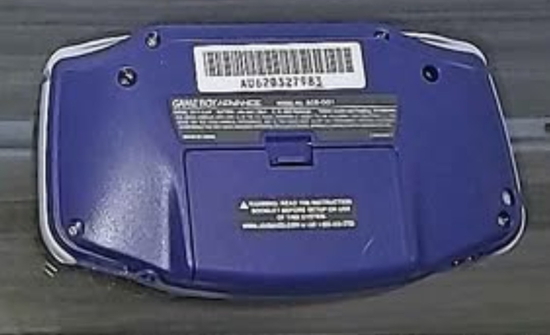🟣 Indigo Nintendo GameBoy Advance MARIO KART GBA Bundle With Cases & AC Adapter
