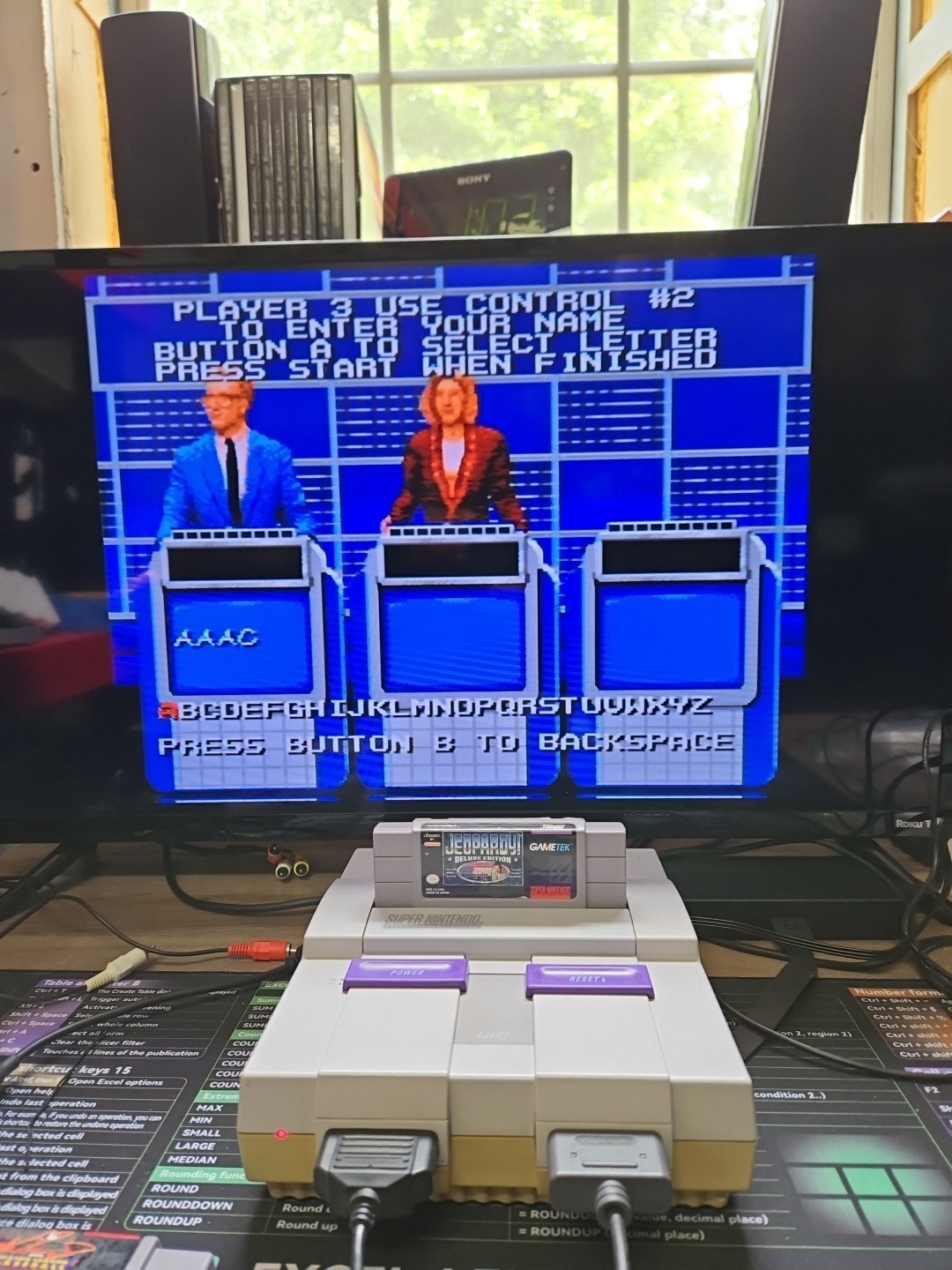 Super Nintendo Console SNES 2 Games 1 OEM & 1 Non Controller Teste&Work -READ-