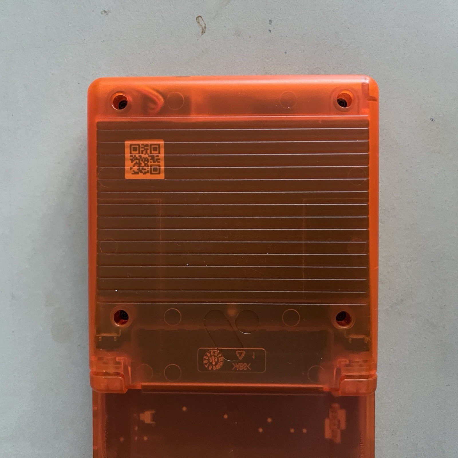 Analogue Pocket Transparent Orange Handheld System W/ 128gb SD Card (Scratched)