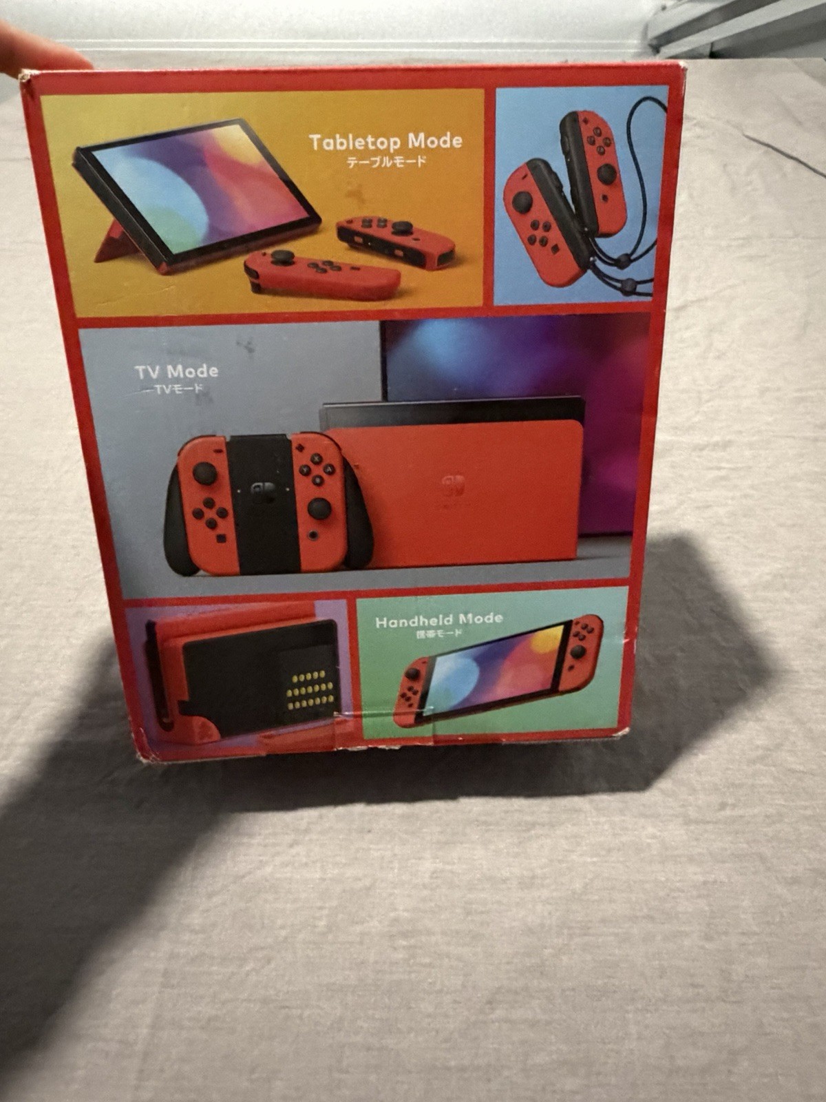 EMPTY Switch Box Only Nintendo Mario Red OLED Console Cardboard Retail