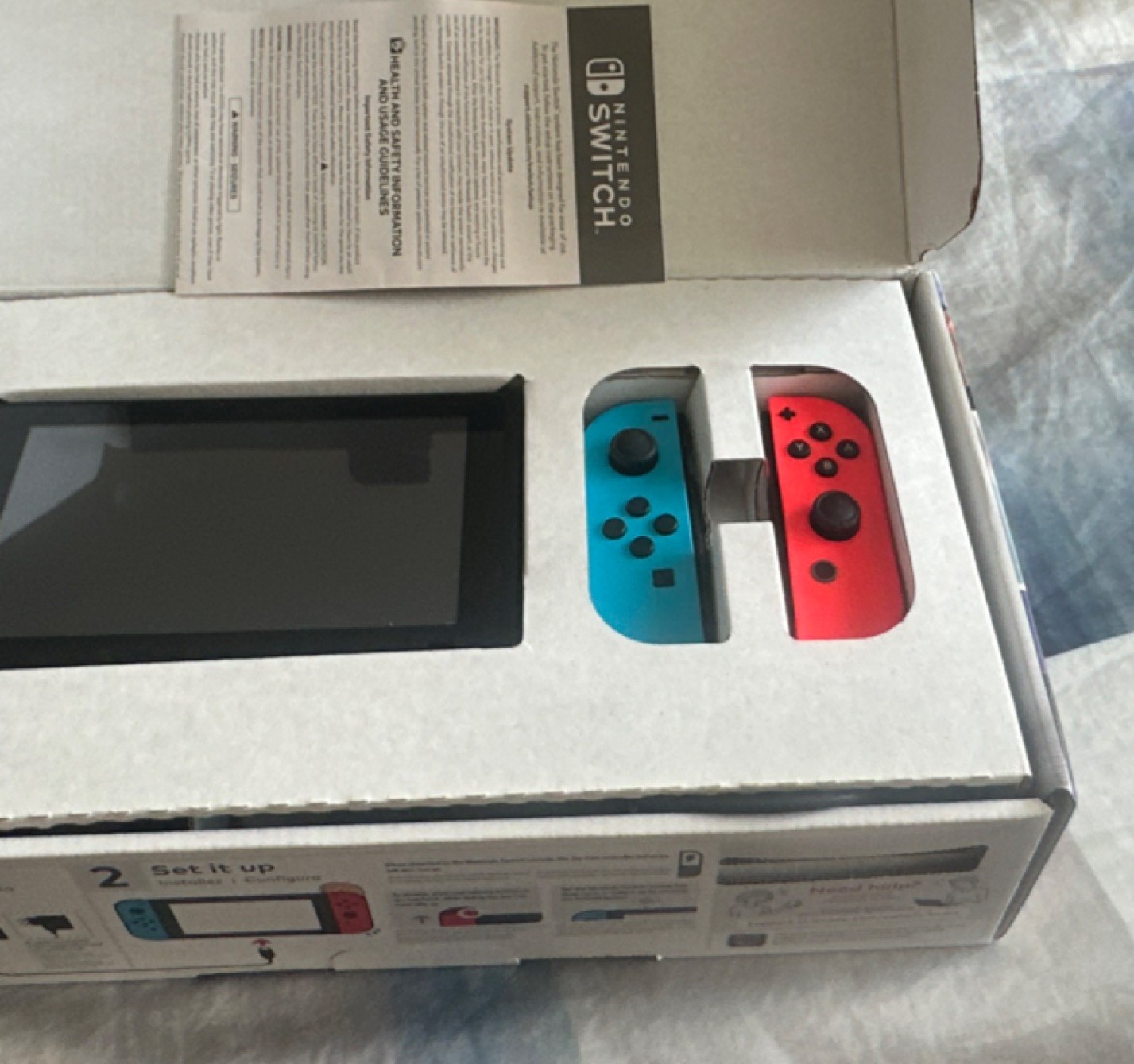 Nintendo Switch HAC-001(-01) Console Neon Red Blue Green Joy-Con Wi-Fi HDMI