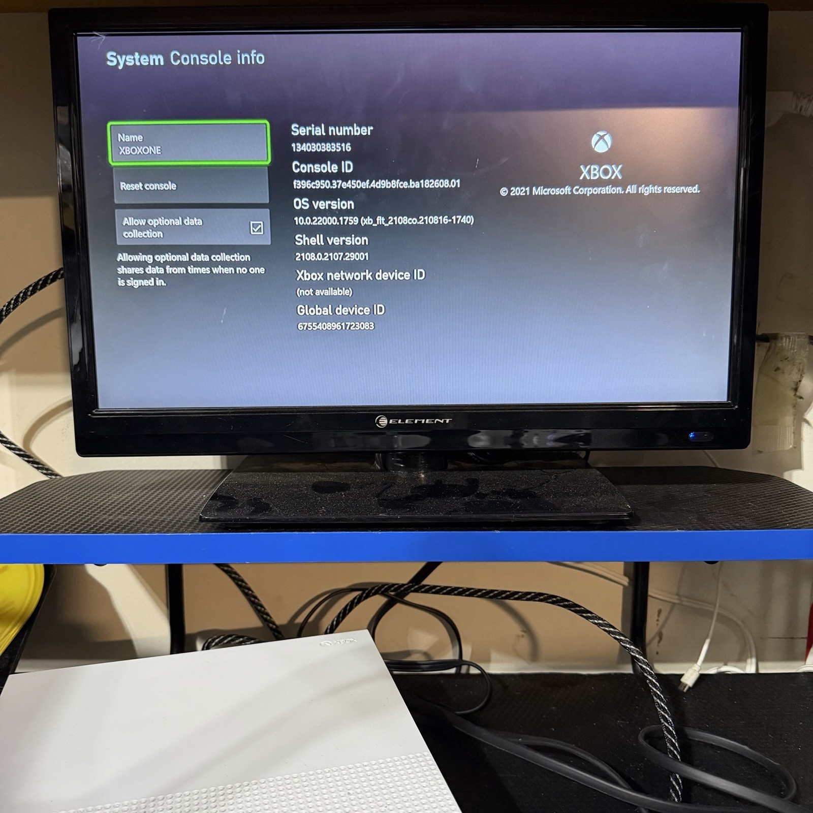 Microsoft Xbox One S Model 1681 White 1TB Video Game Console Only Loose HDMI Out