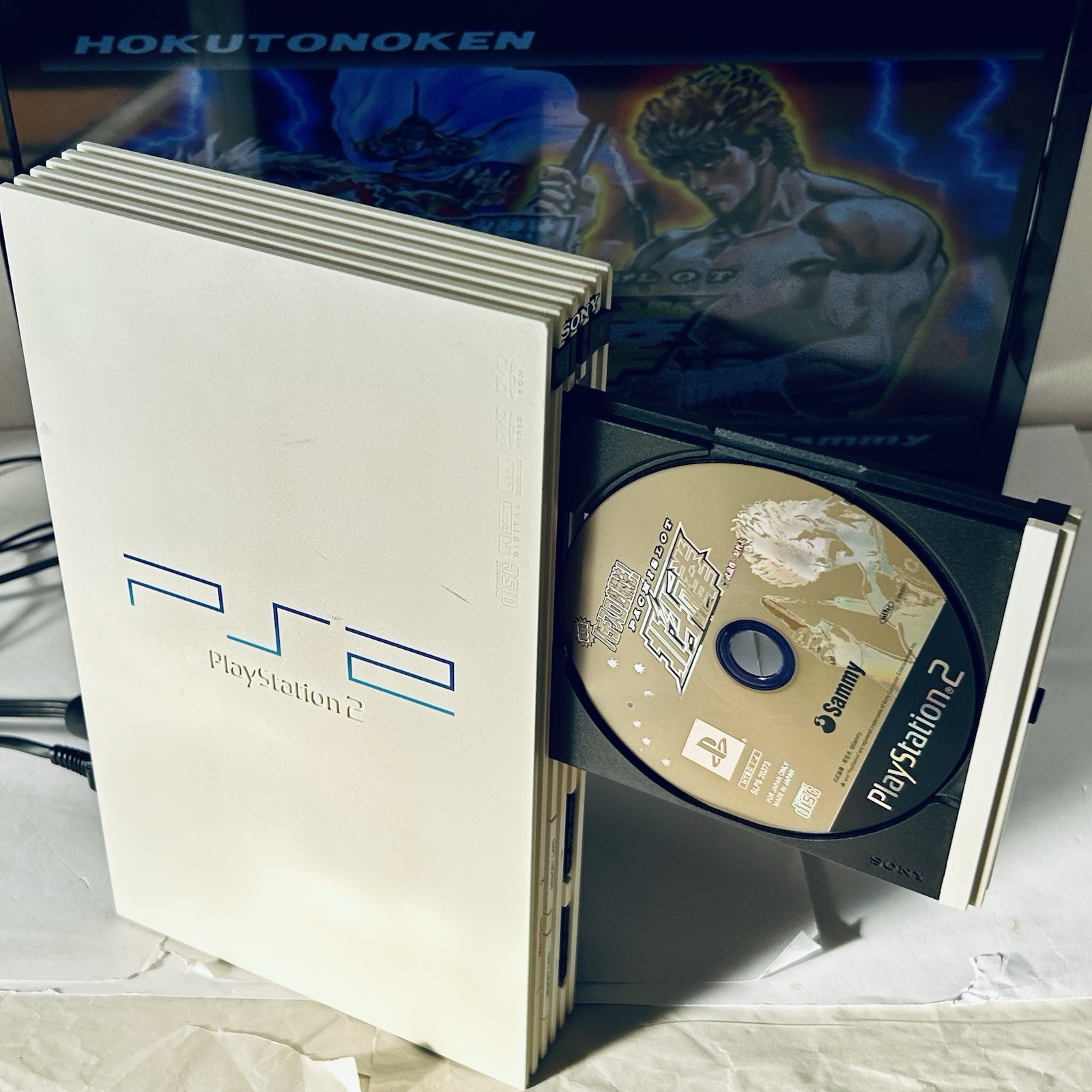 PS2 SCPH-55000GT WHITE CONSOLE GAME CABLES PlayStation Sony Japan NTSC-J