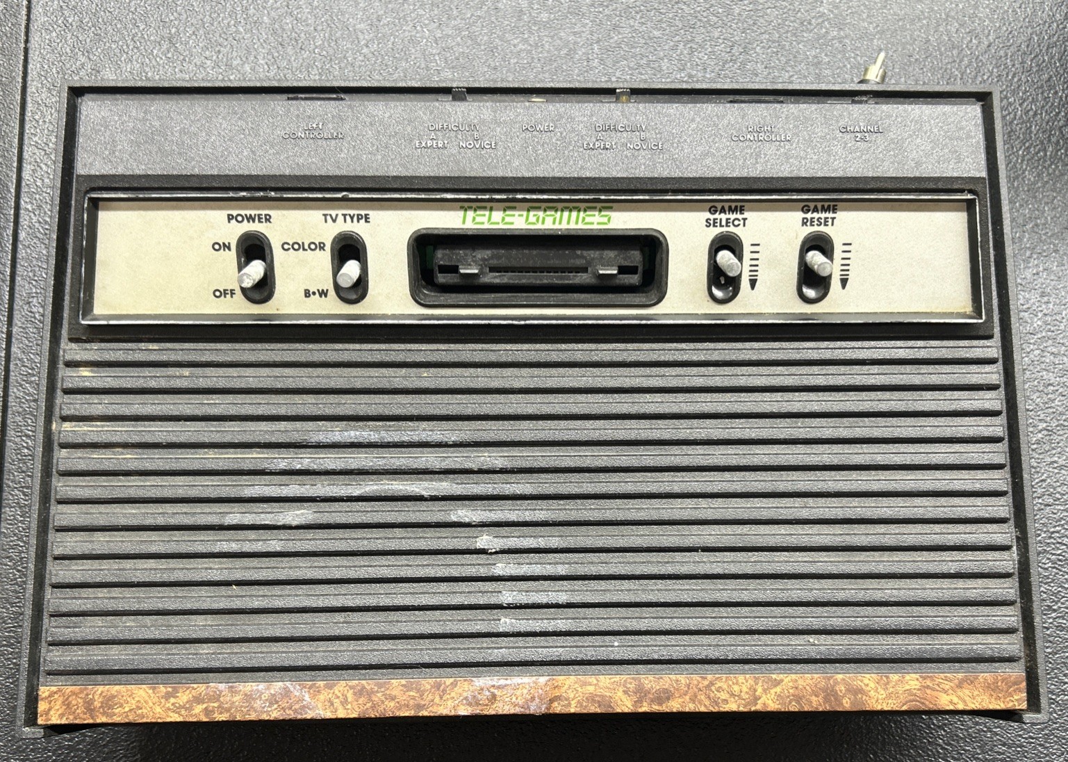 ATARI Tele-Games Video Arcade Console With Game Paddles And Joysticks Works