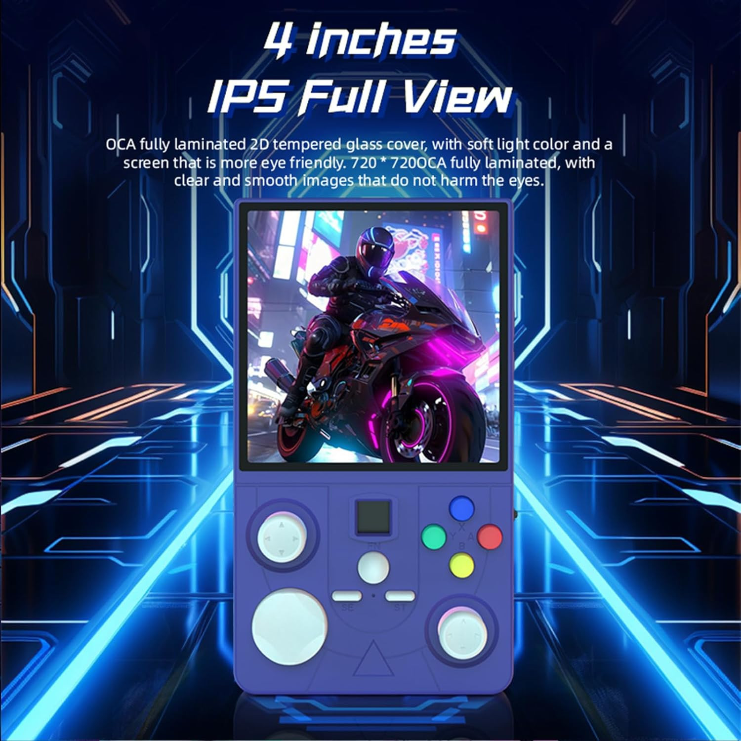 DC40V Retro Handheld Game Console, 4″ IPS Screen, 64GB, 4000mAh Battery