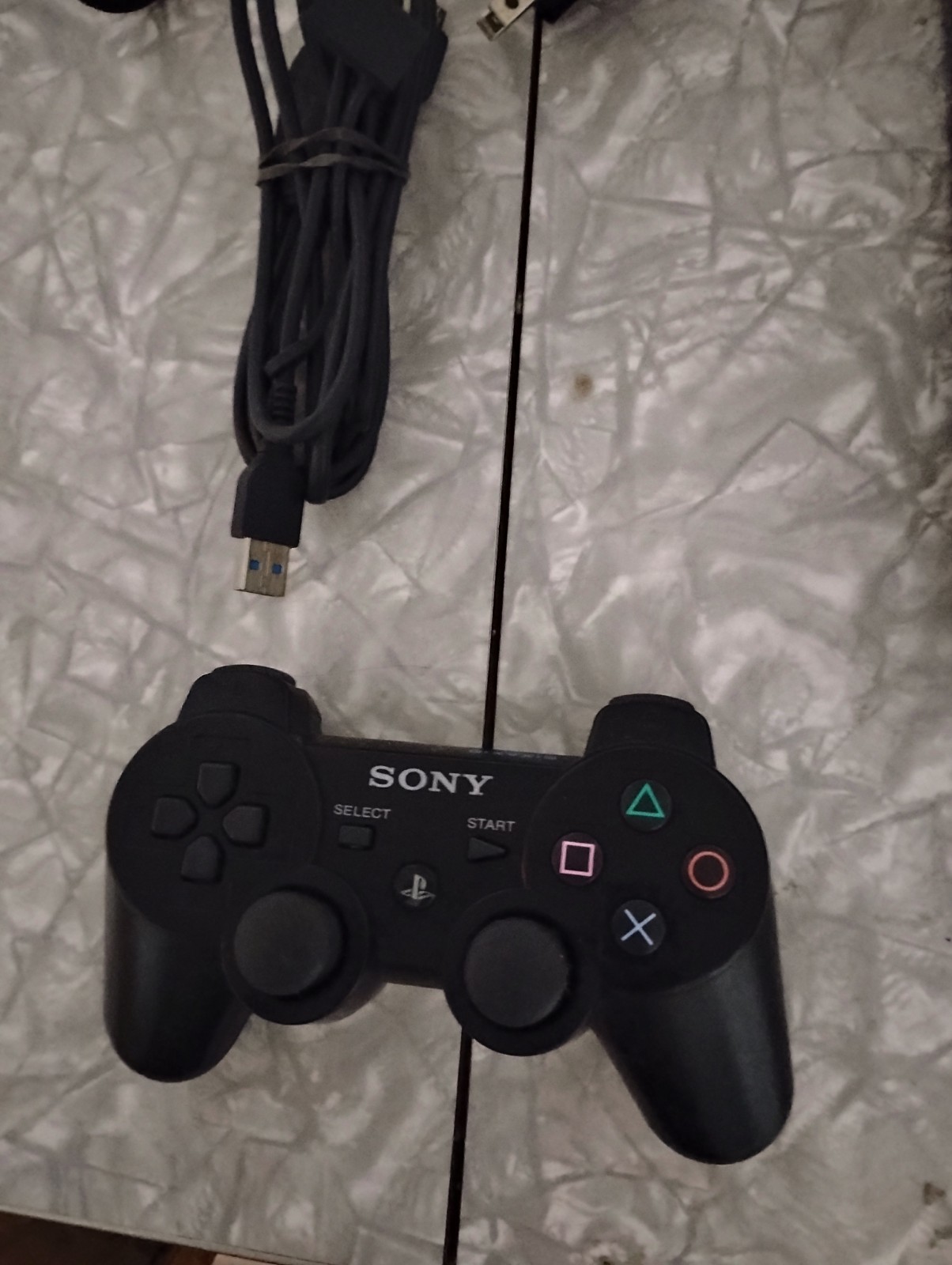 Sony PlayStation PS3 Slim Tested With Controller and Cords