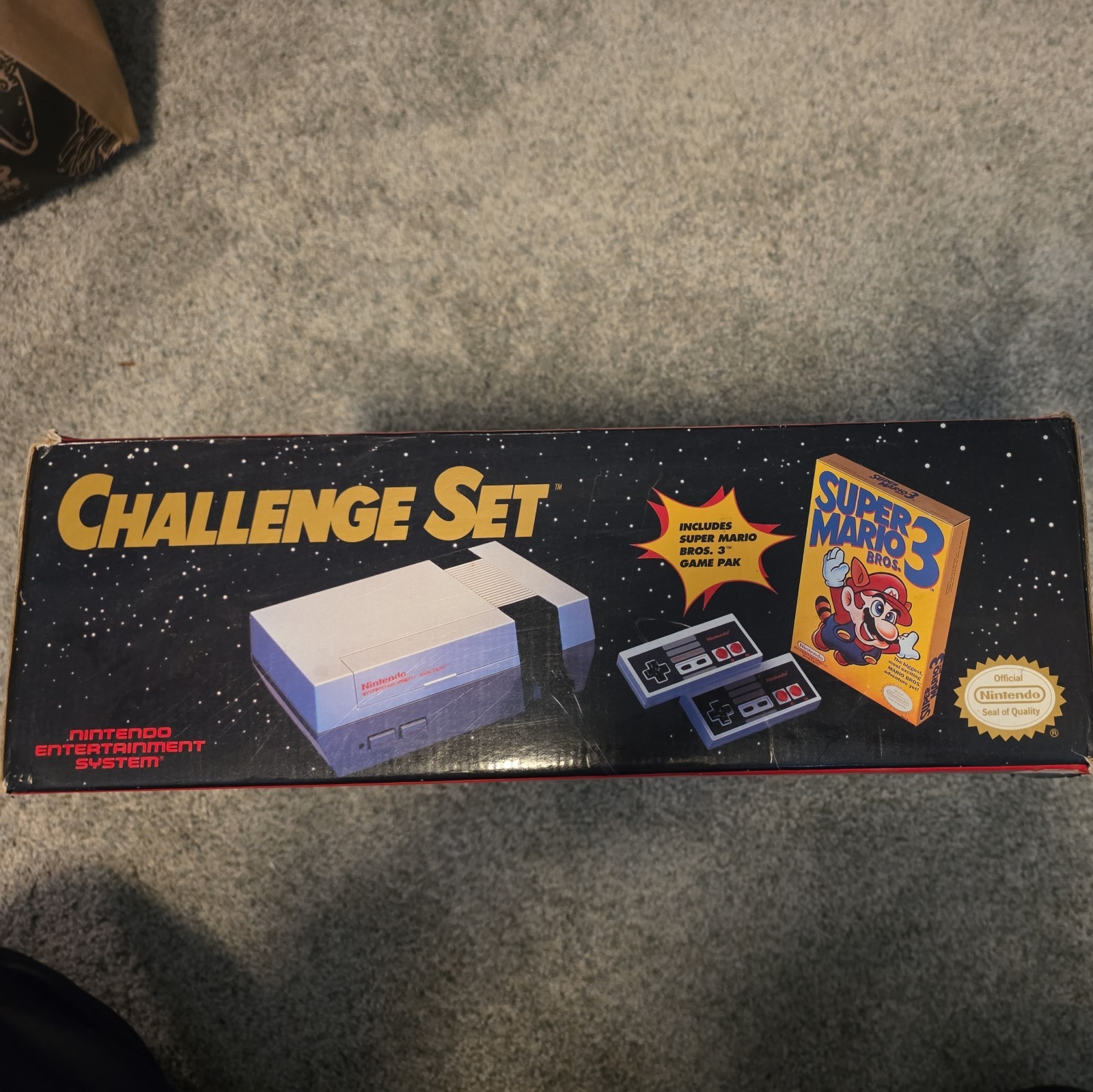 Nintendo NES Challenge Set w/ Box, 2 Controllers, Super Mario Bros. 3