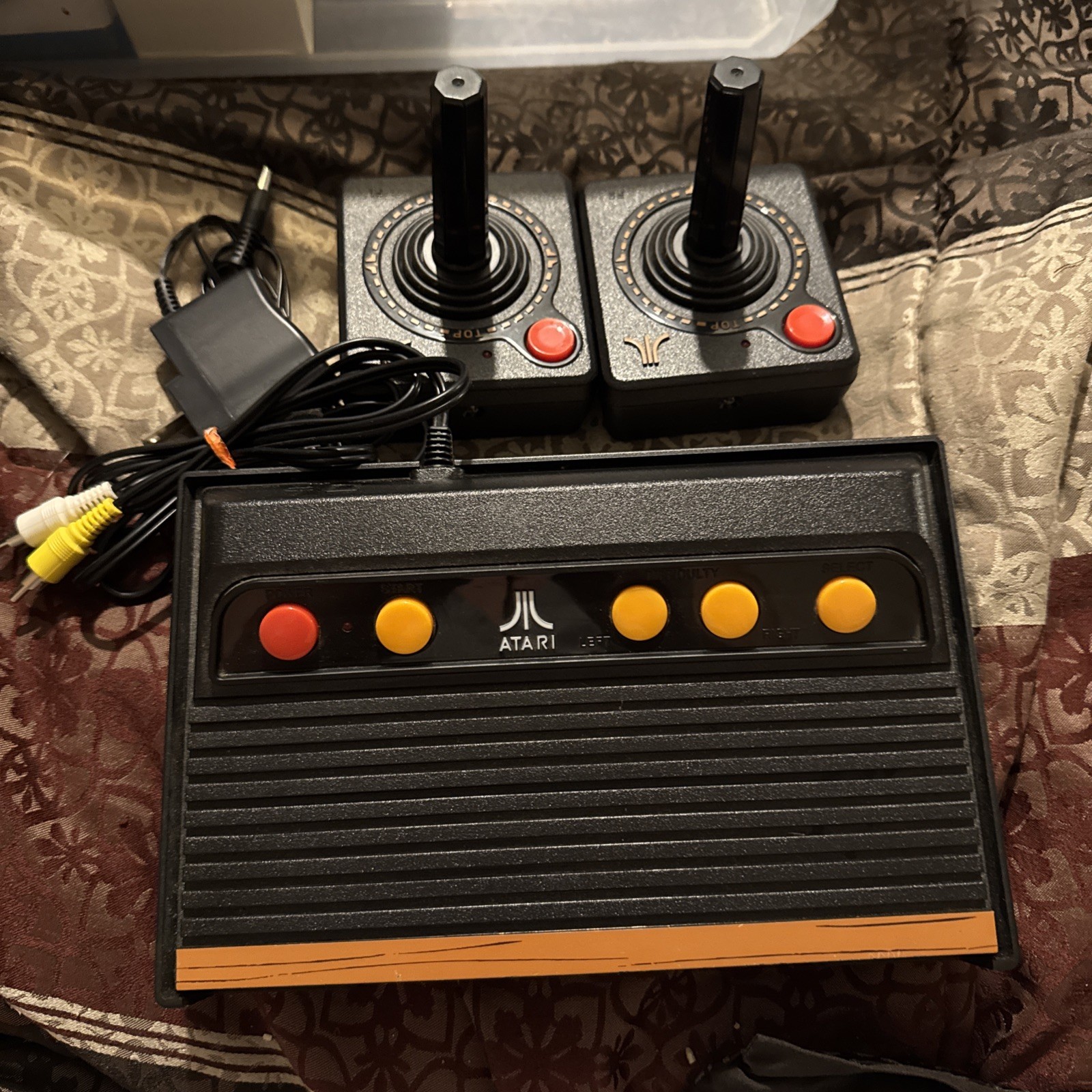 Atari Flashback 7 Classic Game Console Black/Orange, 2 Controllers Tested
