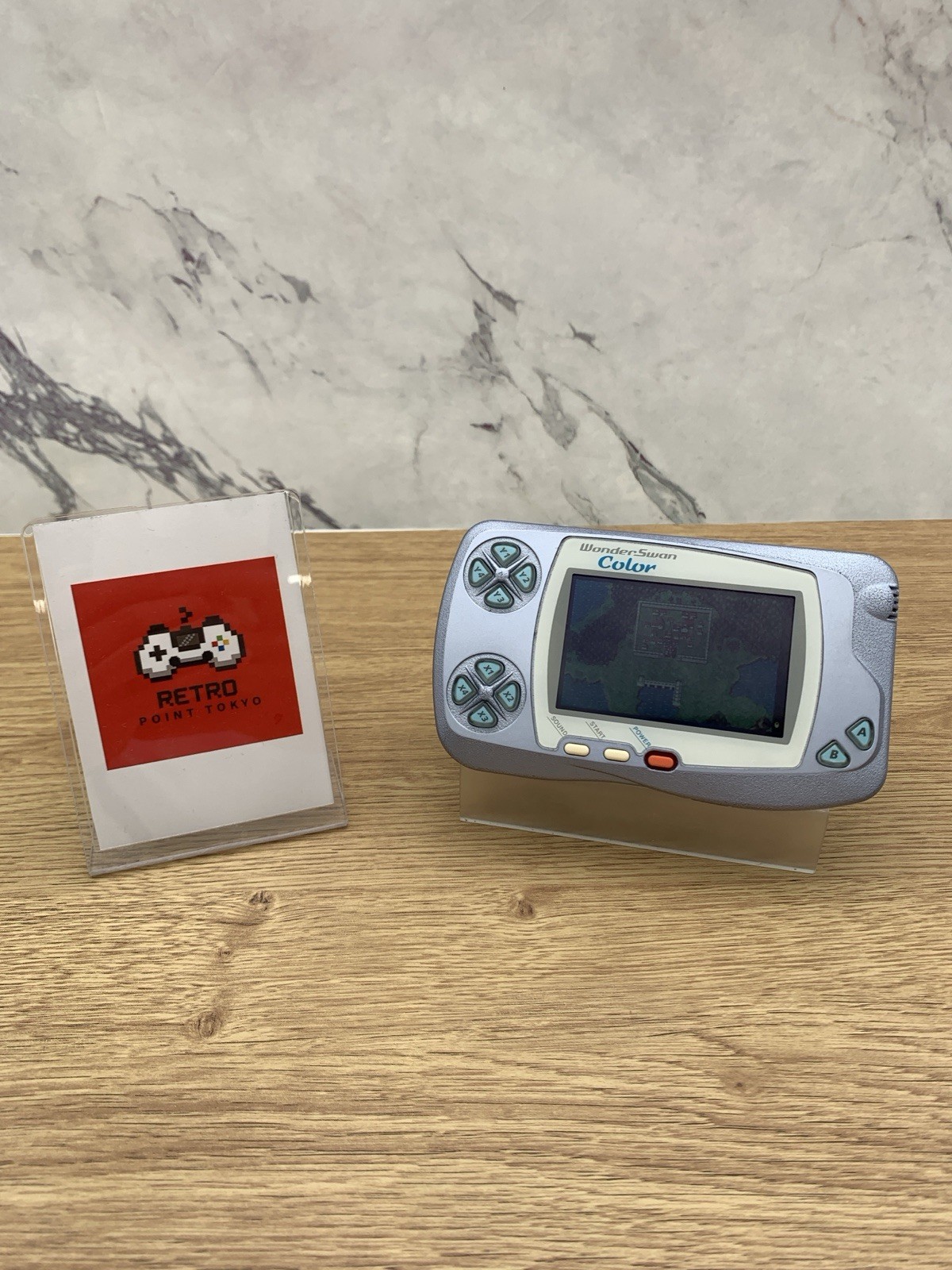 WonderSwan Color WSC-001 / Pearl Blue- JP Handheld Console Tested 0728-203